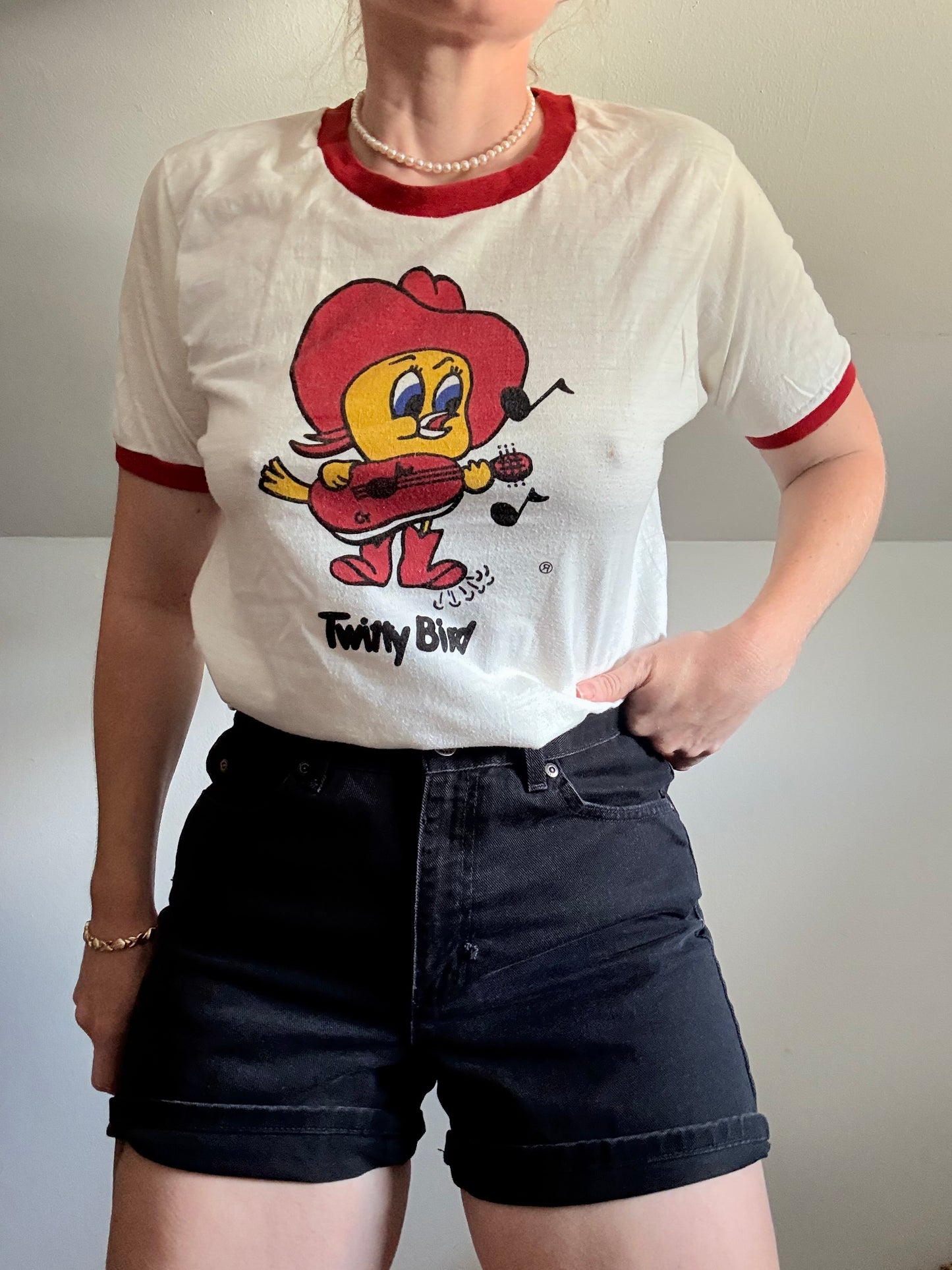 1970s Twitty Bird Conway Twitty Raglan Tee M/L