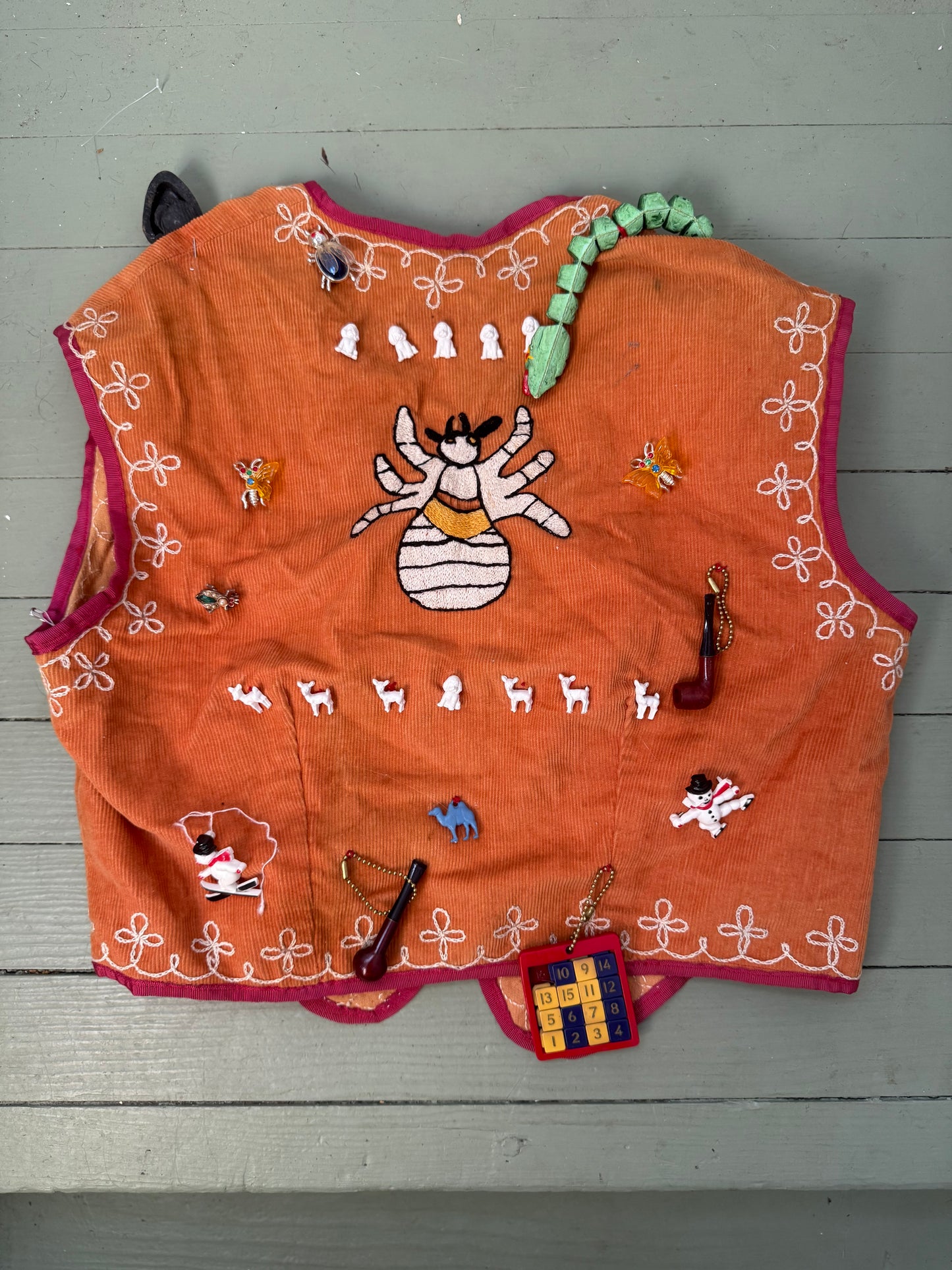 1940s/1950s Chainstitched Vest with Adornments