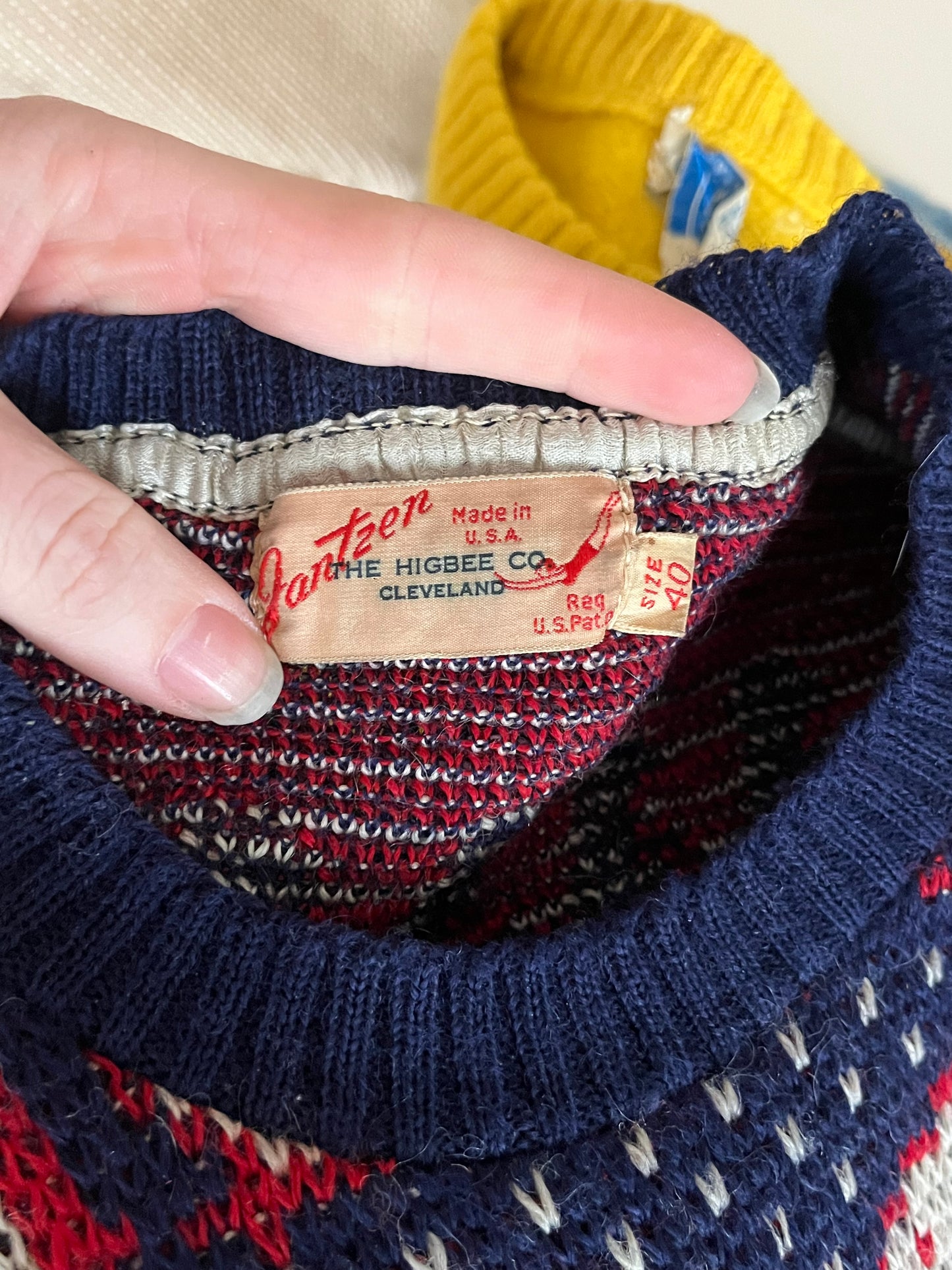 1947 Rare Jantzen Polar Bear Sweater