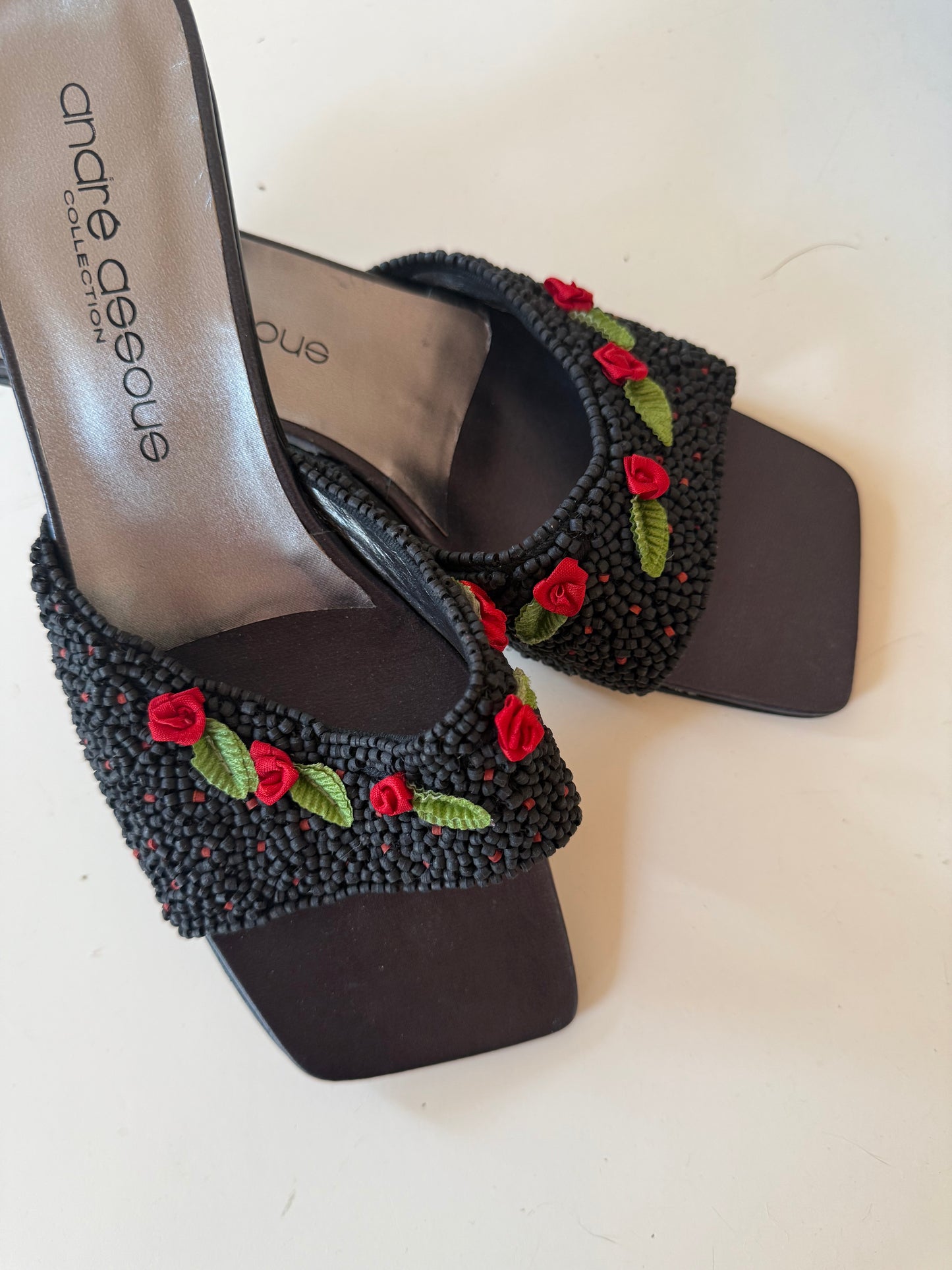 Rose Appliqué Heels