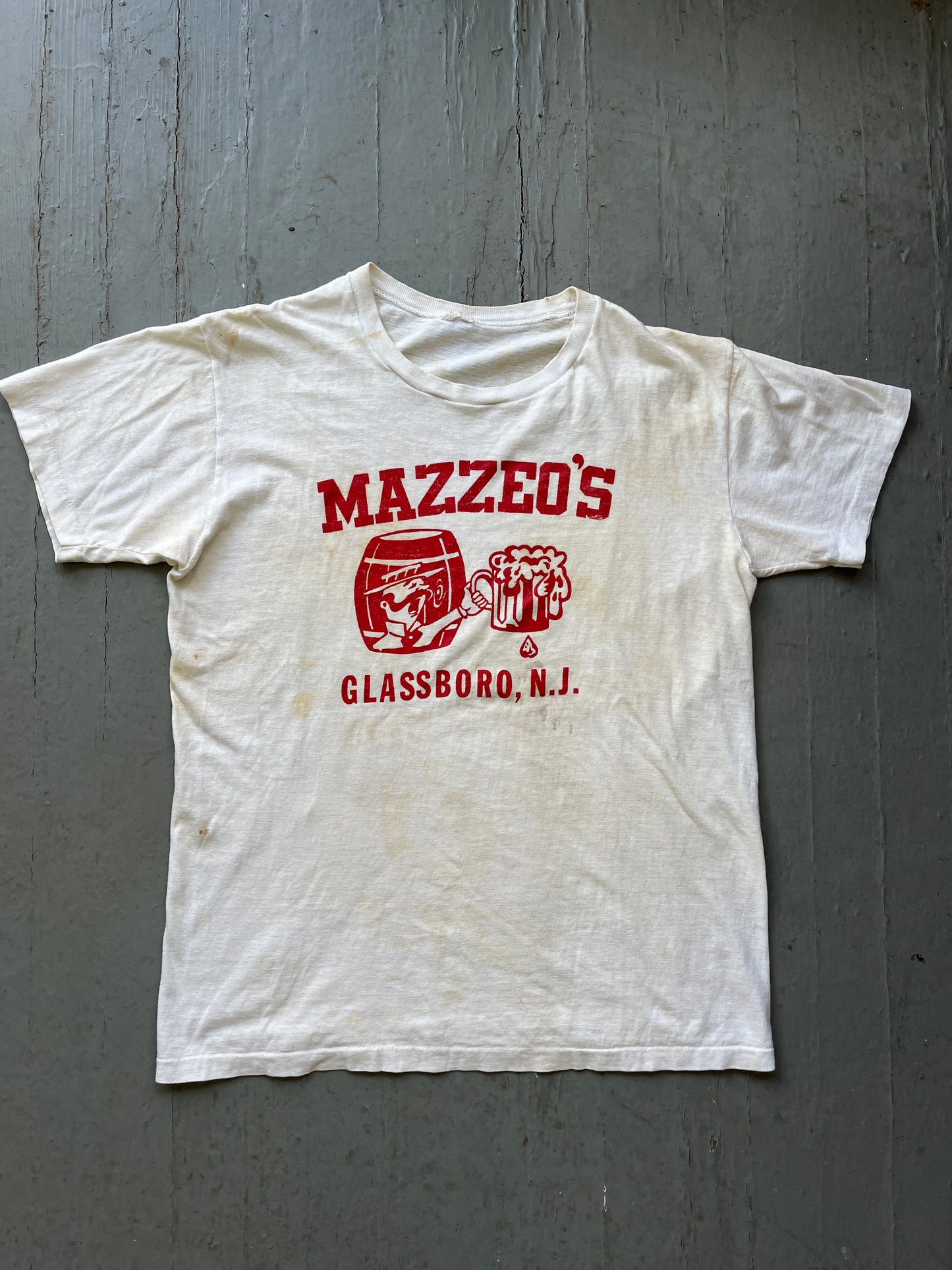Vintage 1970s NJ Mazzeo’s Bar Shirt