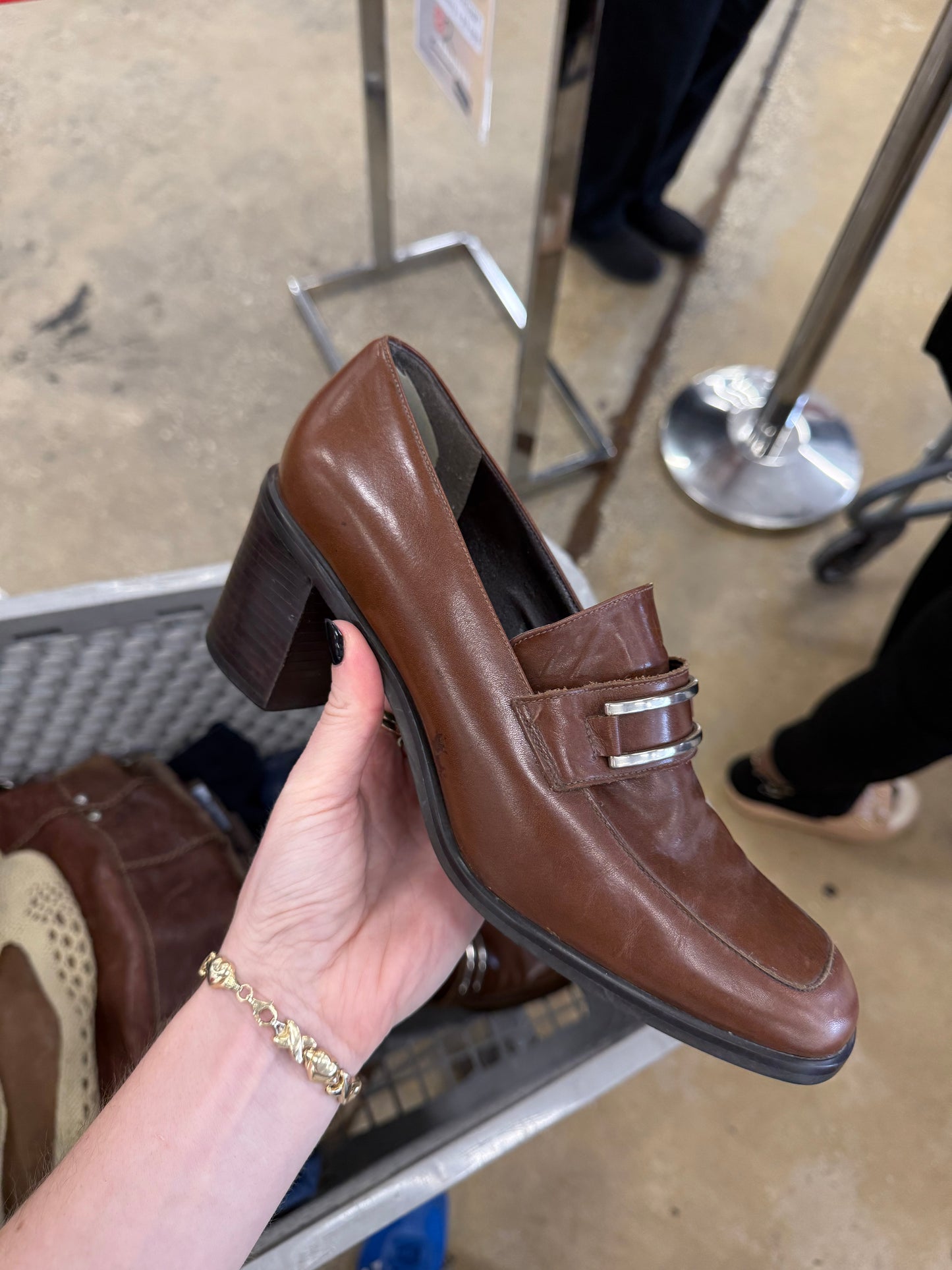 CS&N Tee and Heeled Loafers