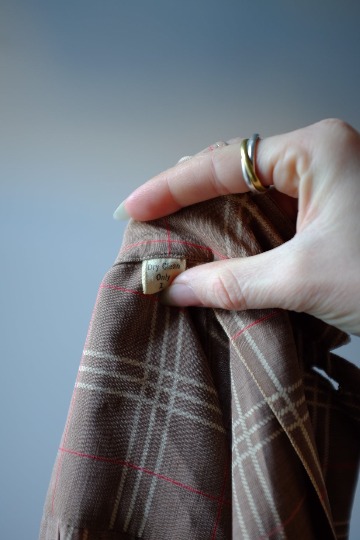 1930s Plaid Loop Collar Button Up