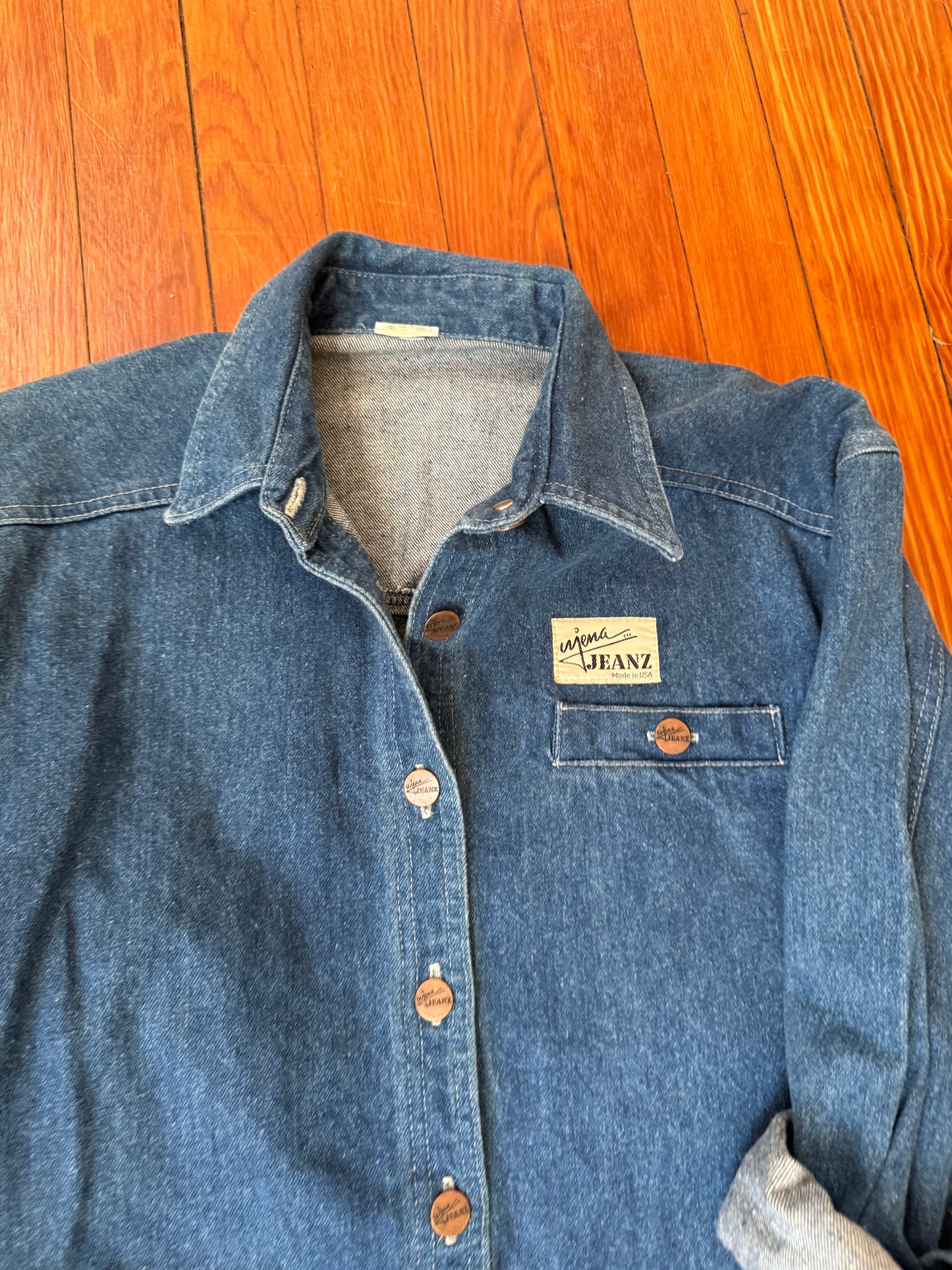 1980s Cotton Denim Romper