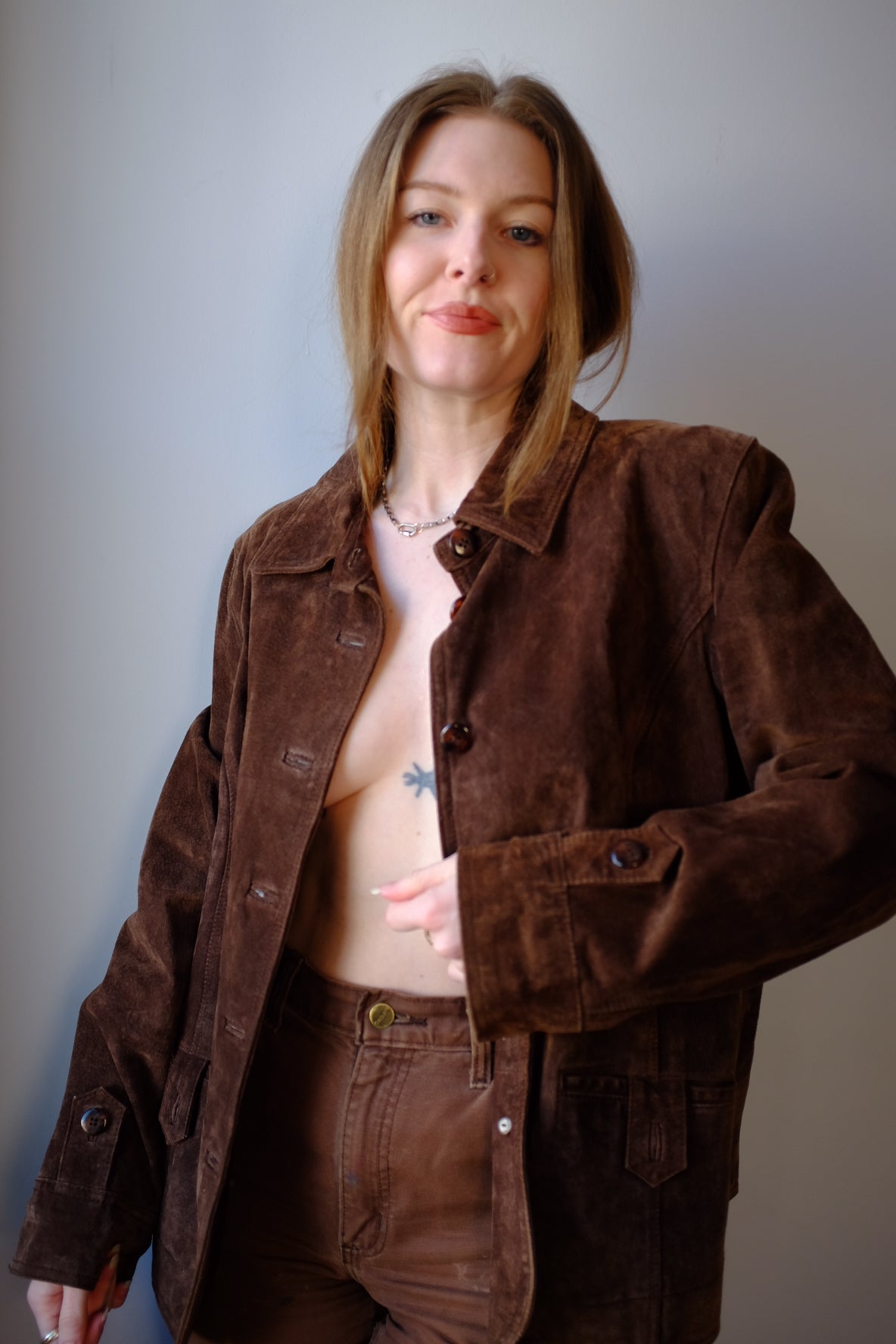 Y2K Suede Leather Jacket