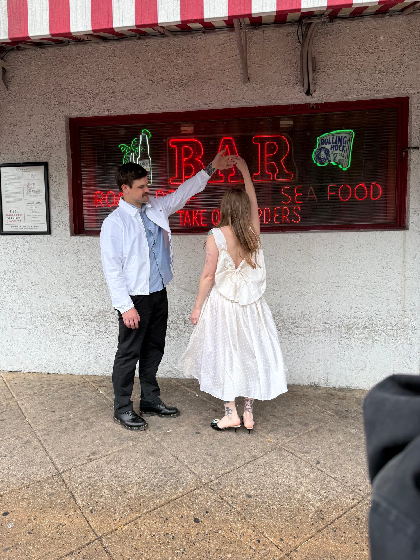 1980s Polka Dot Engagement Party Dress