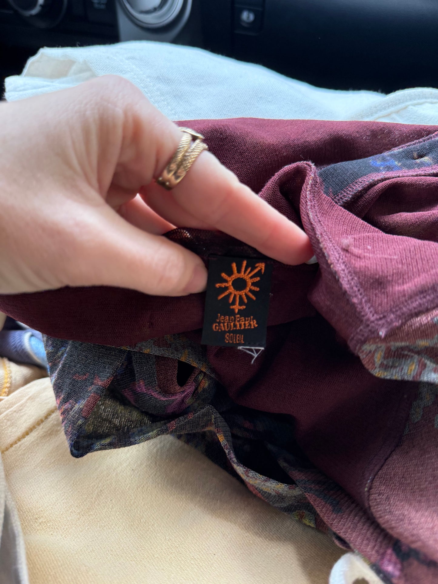 1990s Y2K Jean Paul Gaultier Soleil Top S