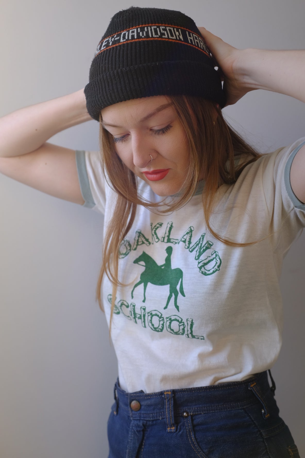 1970’s Oakland School Horse Ringer Tee