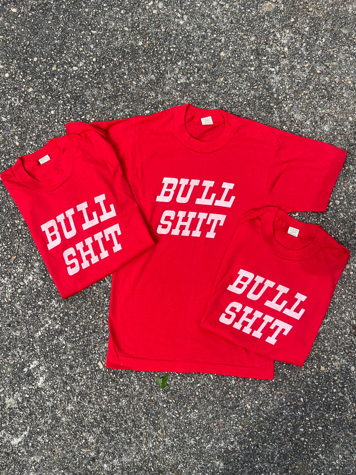 Vintage Printed Bull Shit Tee S/M