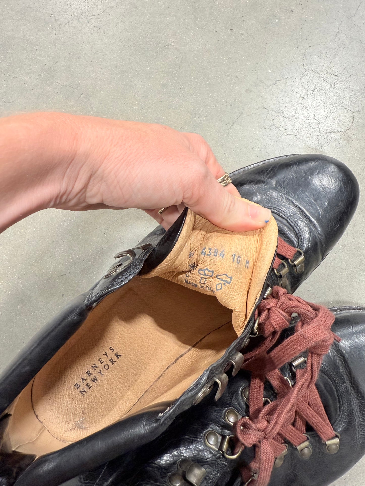 Barney’s Leather Boots Size 10
