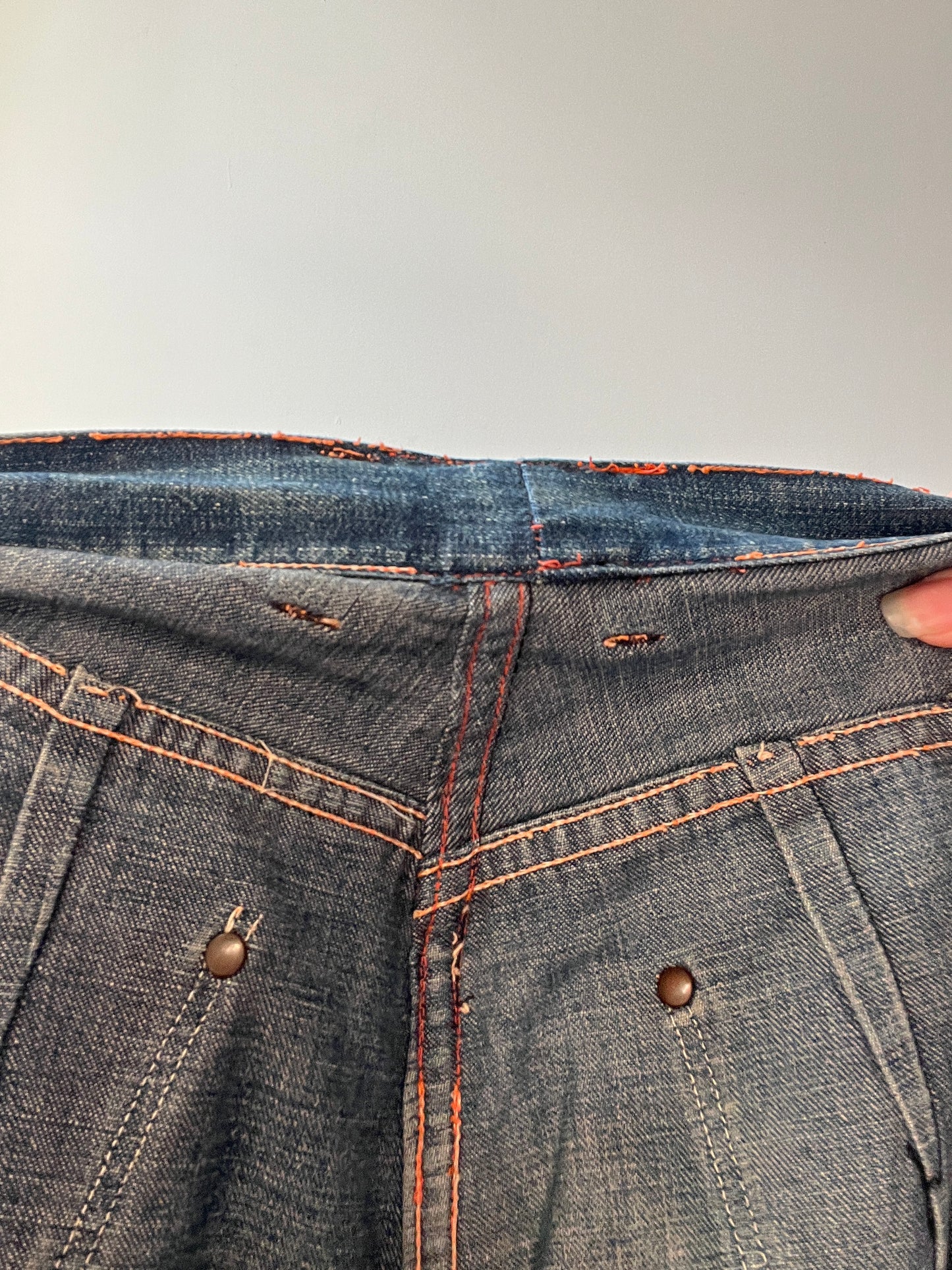 Vintage 1940s 1950s Side Zip Jeans 28”
