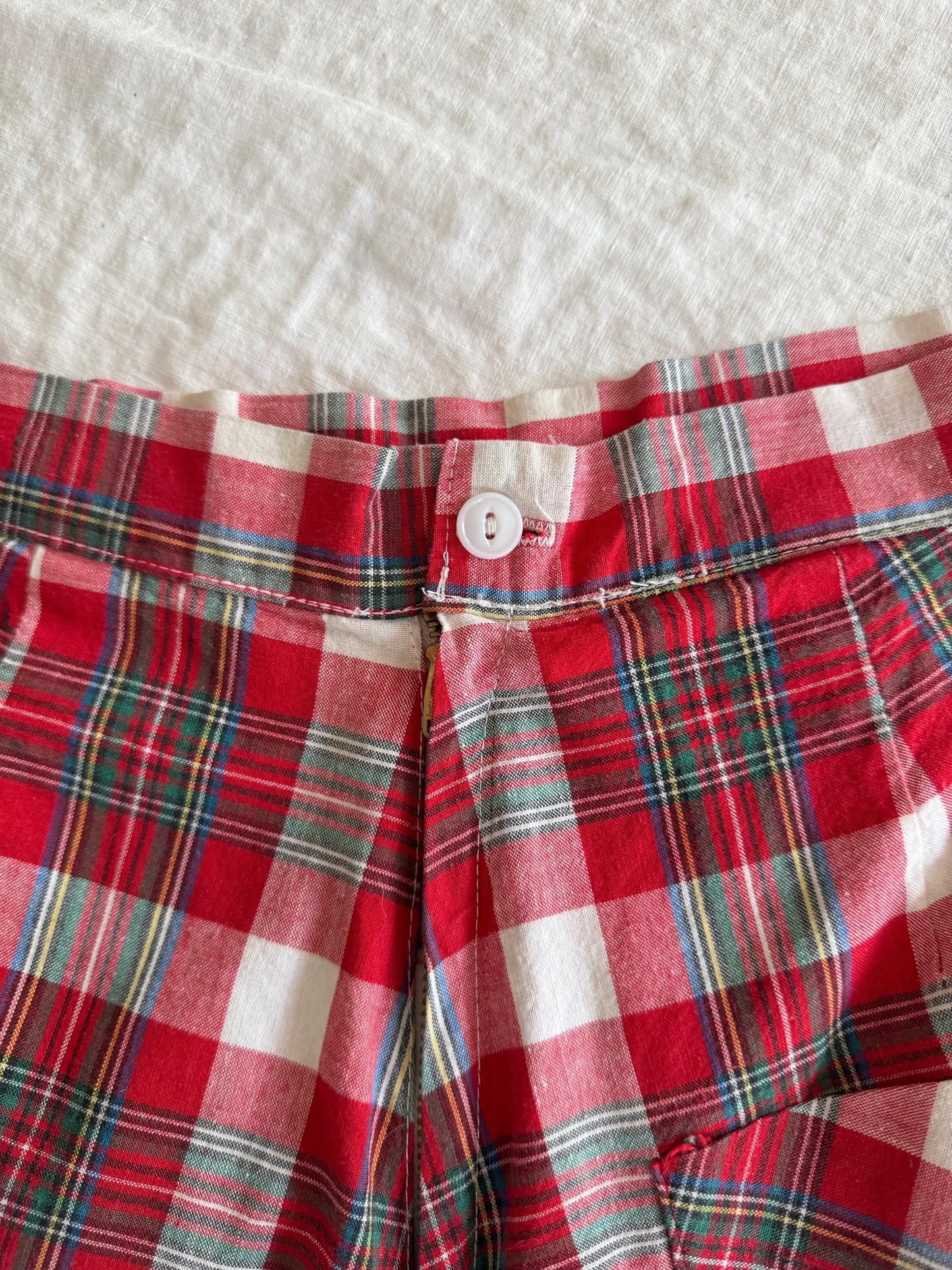 1950s Plaid Shorties