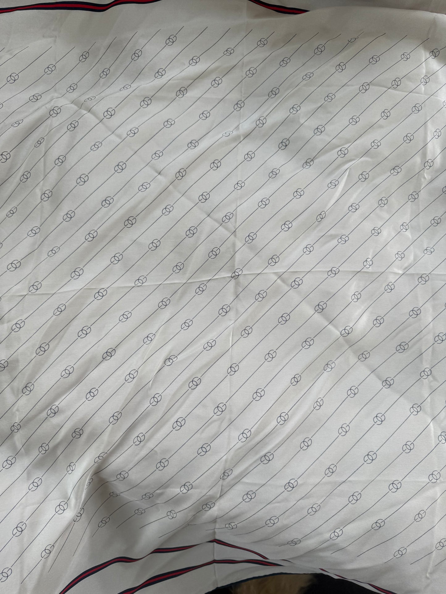 Vintage Gucci Silk Hand Rolled Scarf