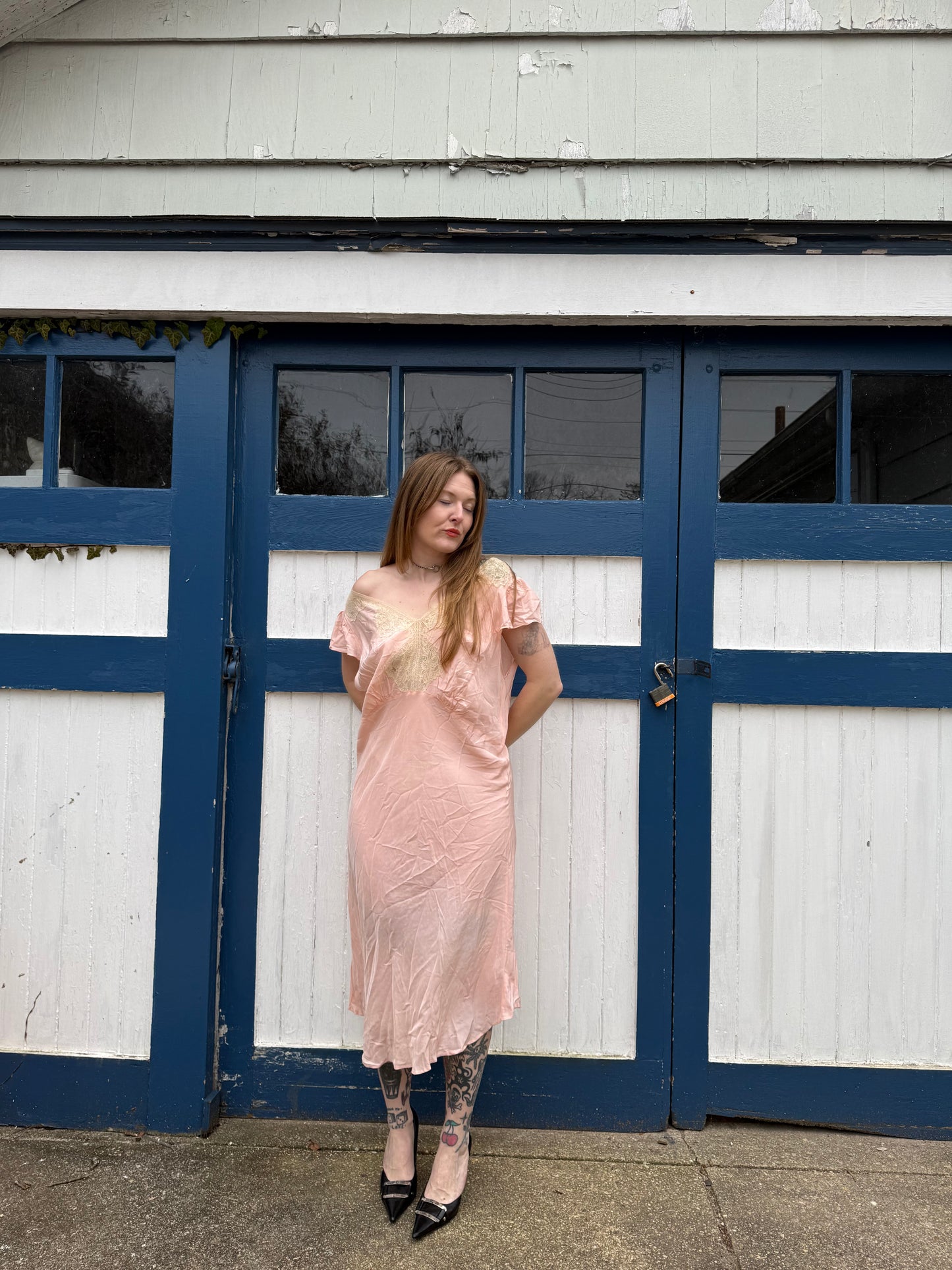1940s Lucky Slip Dress