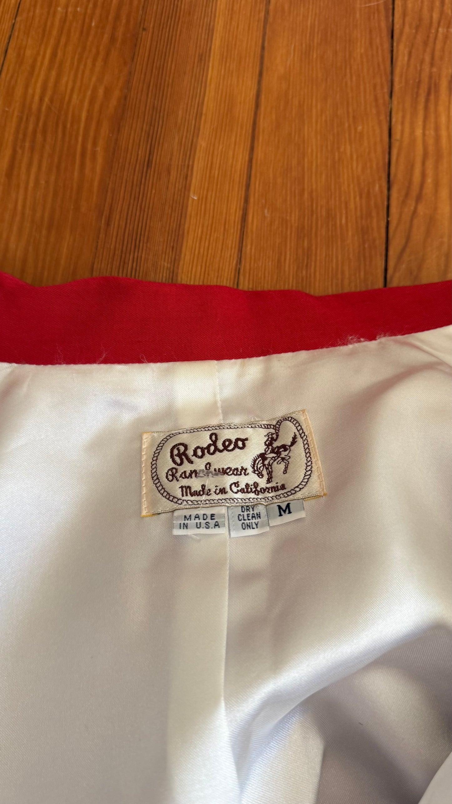 Rodeo Ranchwear Red Western Jacket M/L