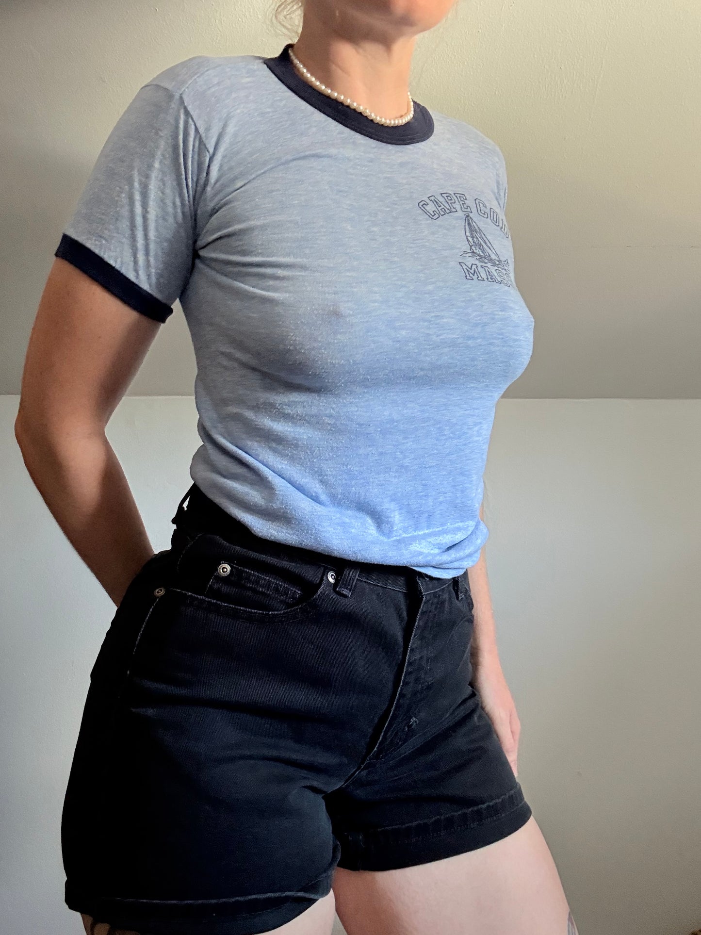 1970s Cape Cod Raglan Tee S