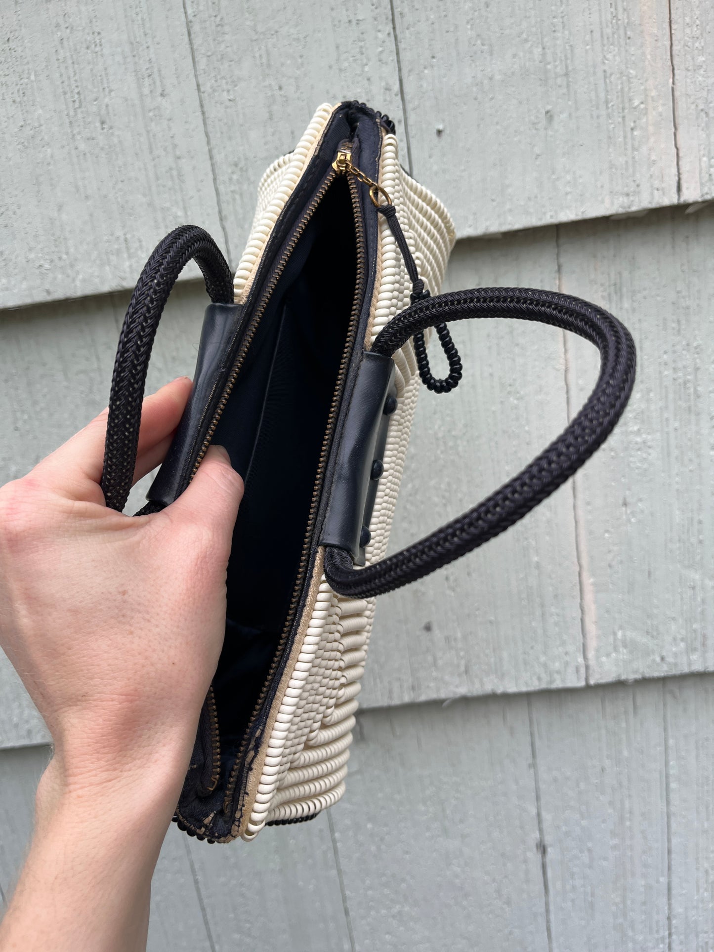 Vintage 1940s Telephone Cord Purse