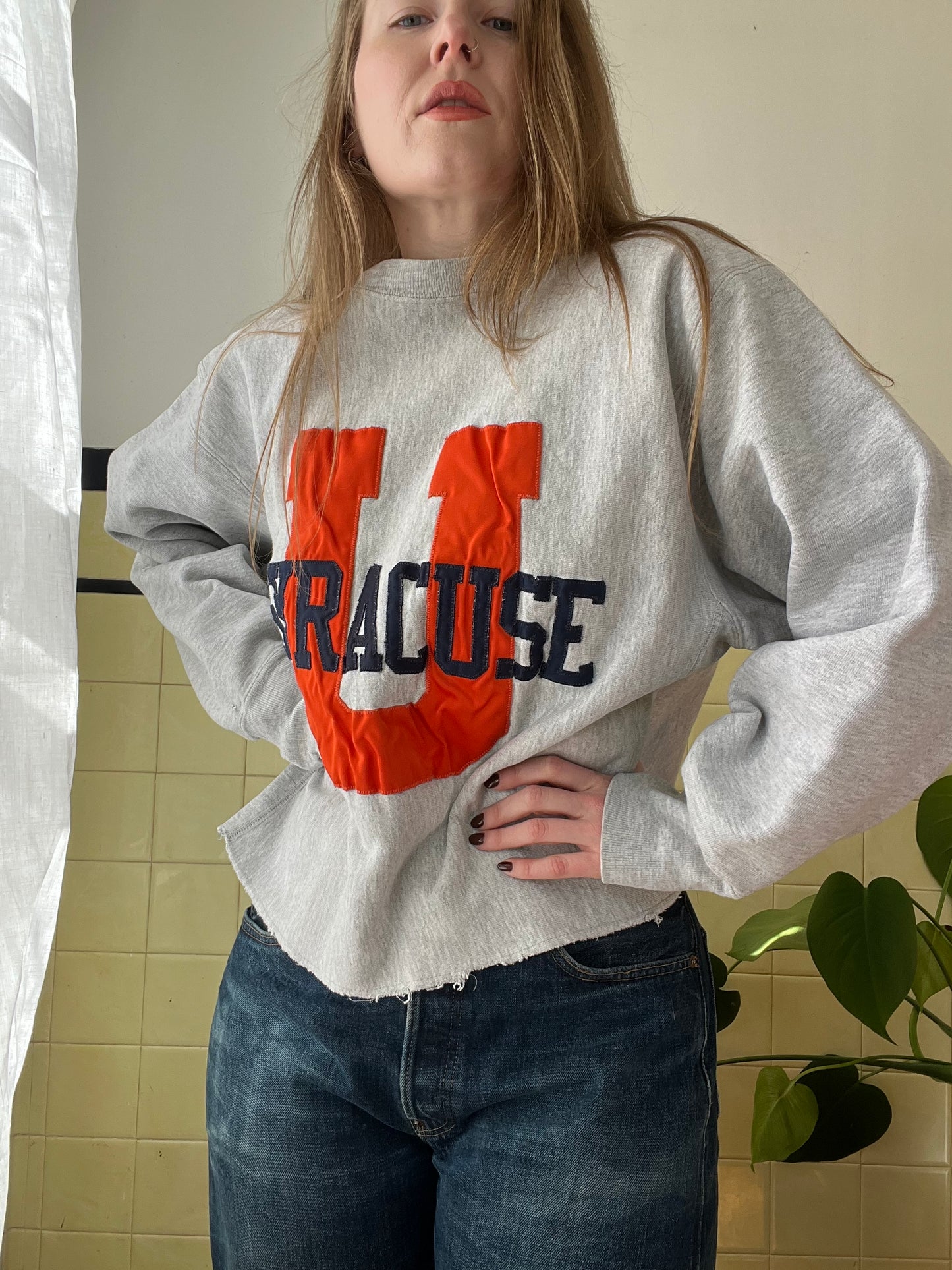 1970's Syracuse University Reverse Weave Crewneck L/XL