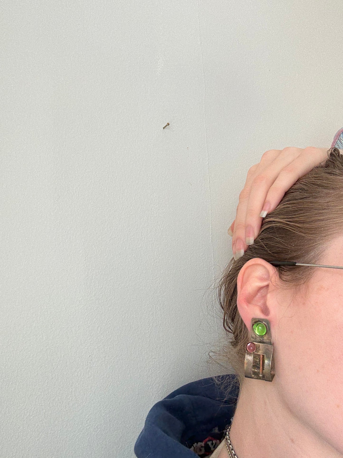 925 Sterling Silver Made by Hand Funky Earrings