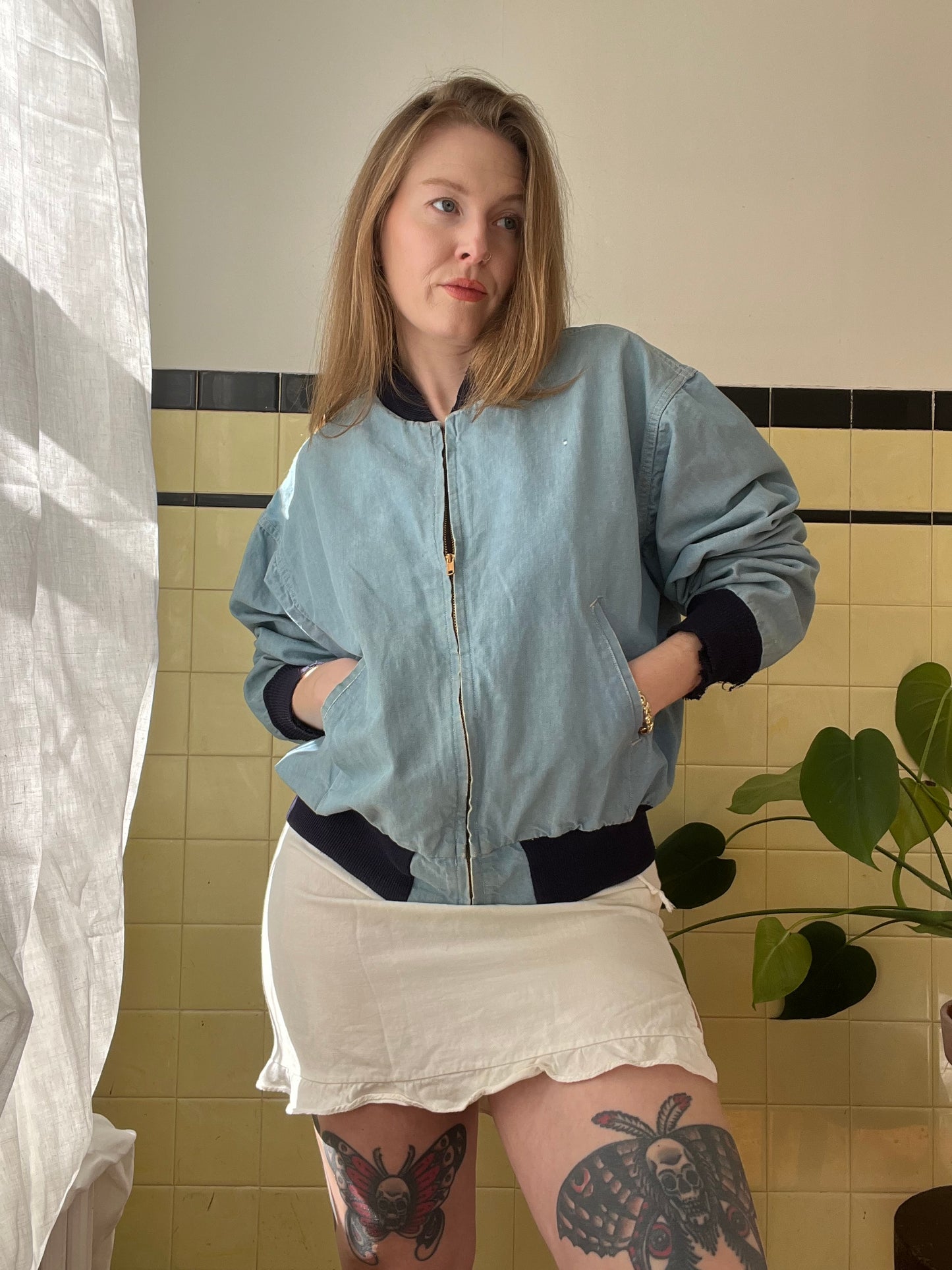 1960's Chambray Selvedge Zip Up Jacket