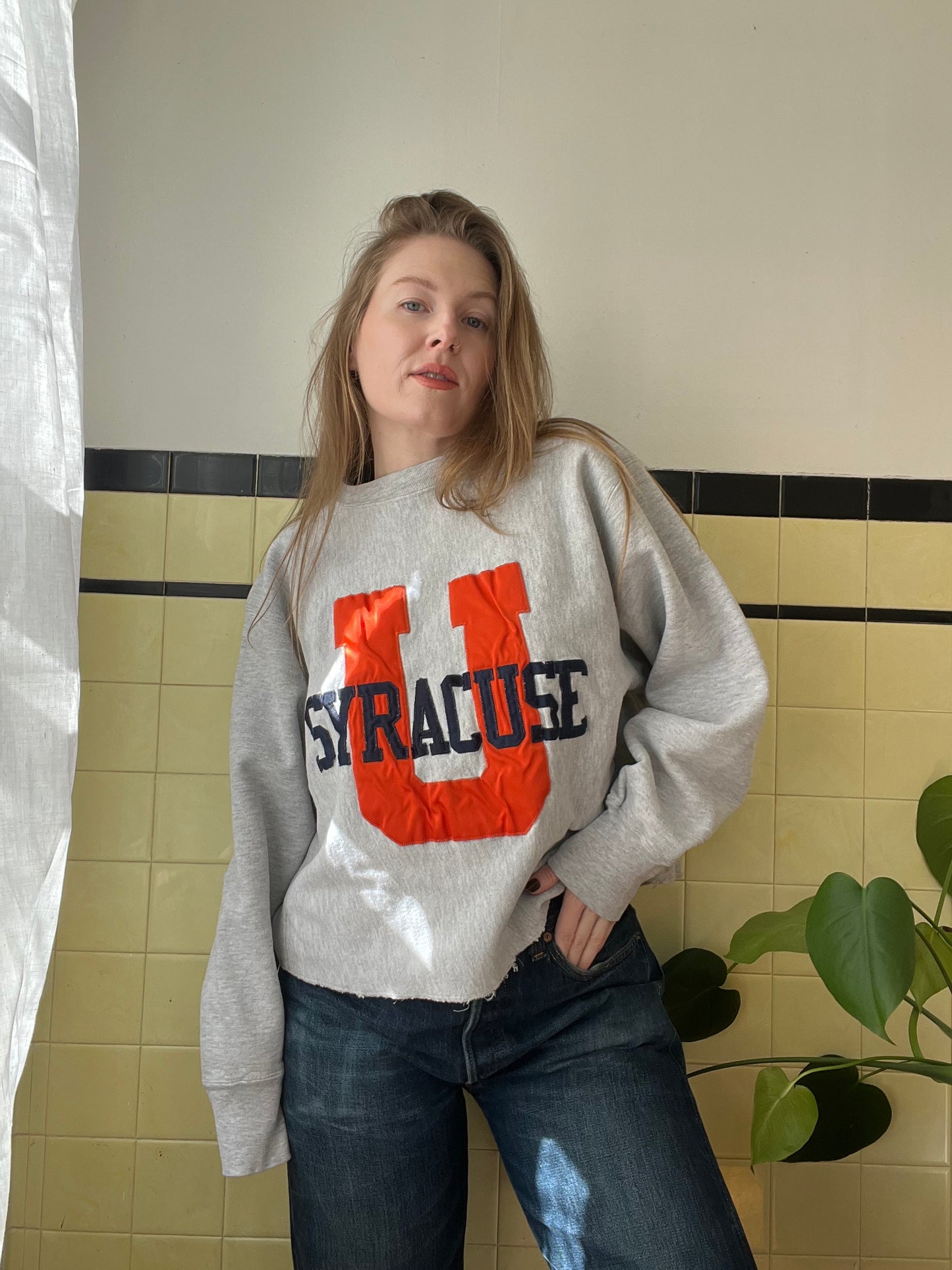 1970's Syracuse University Reverse Weave Crewneck L/XL