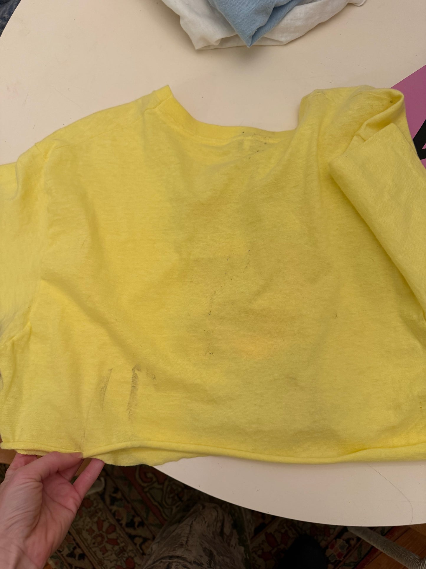 1970s Raise Hell Raw Hemmed Tee