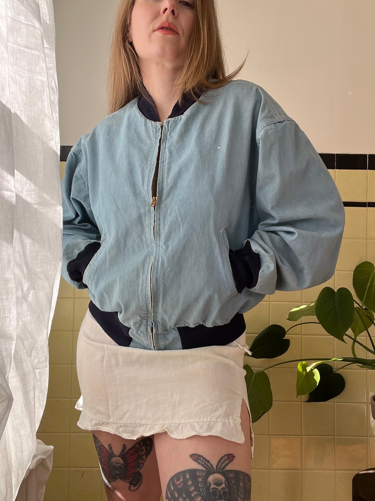 1960's Chambray Selvedge Zip Up Jacket