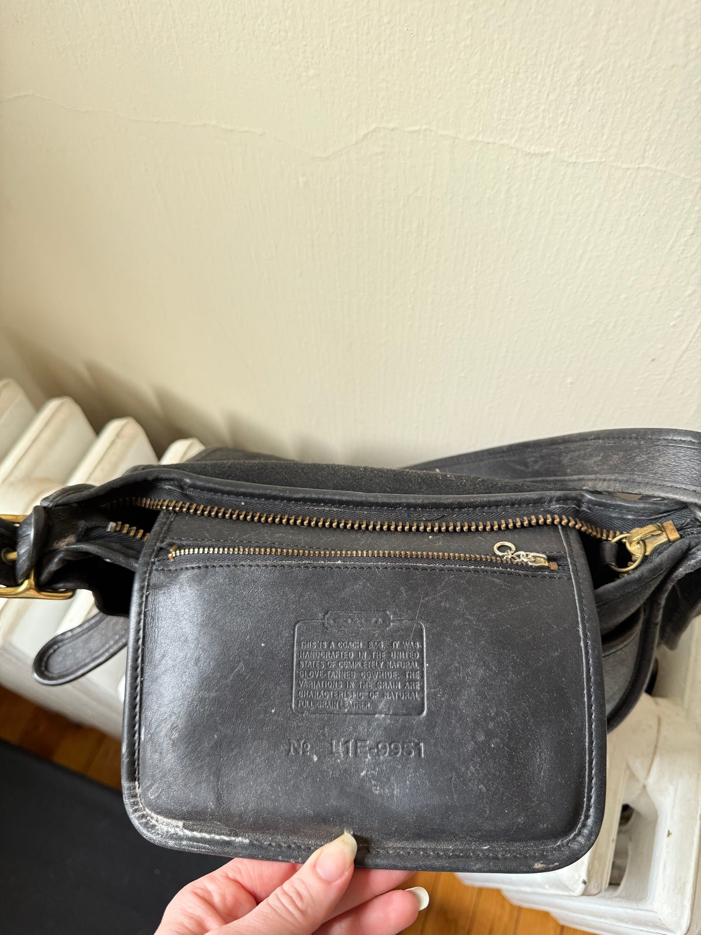 Vintage Black Coach Bag Patricia