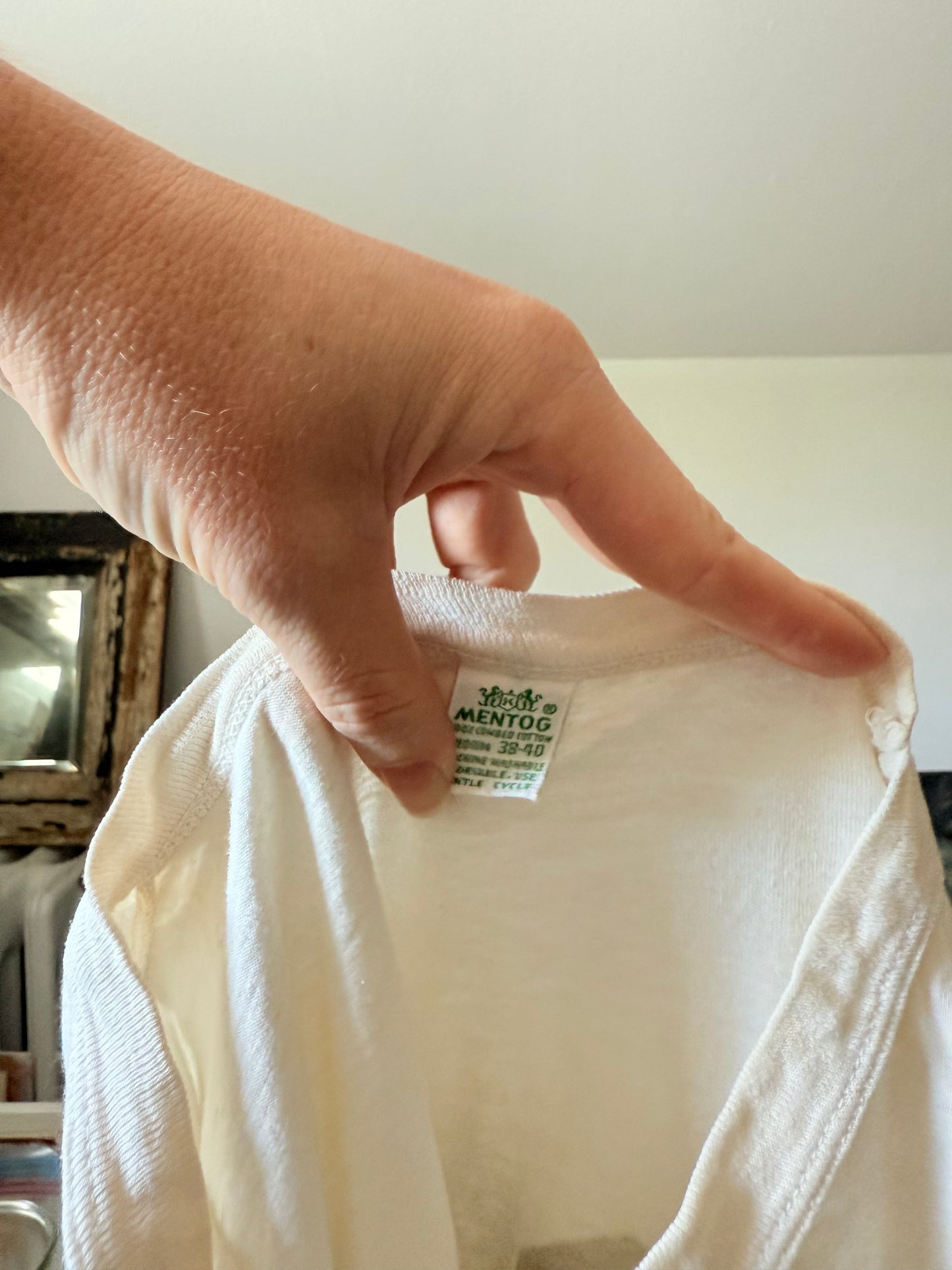 1960s 23 White Jersey Tee M