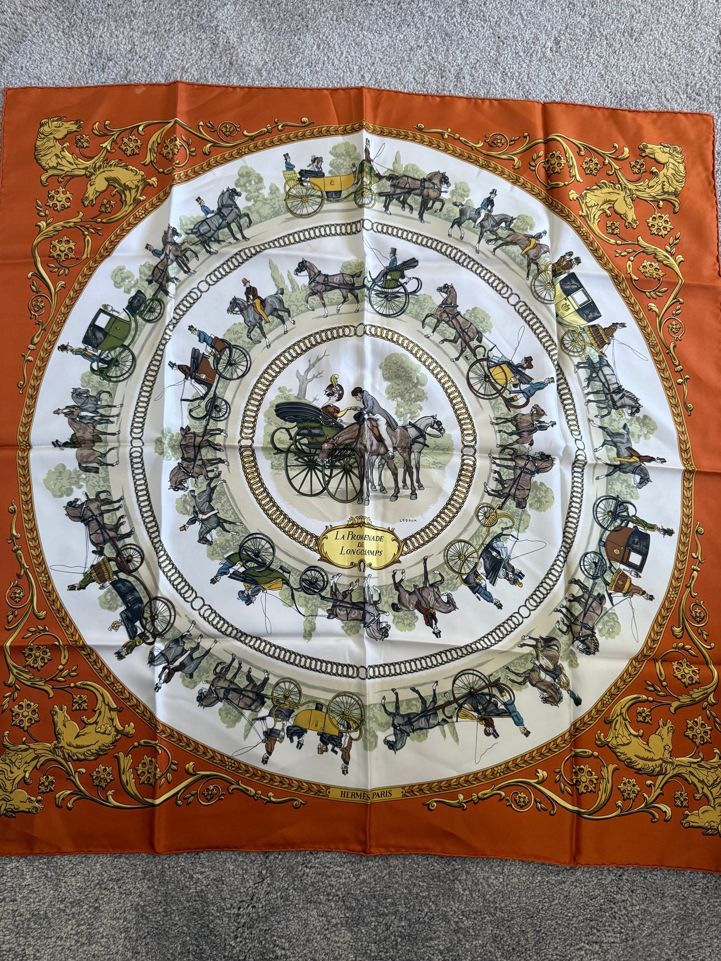 La Promenade de Longchamps Hermes Scarf
