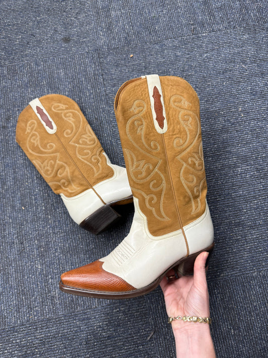Vintage Made in Brazil Western Boots 8.5