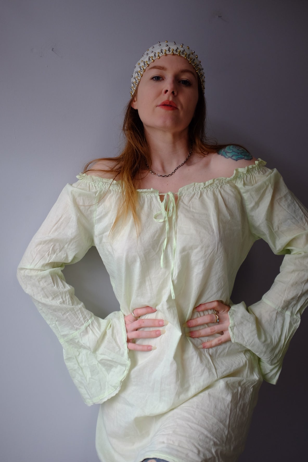 1990’s Fairy Pale Mint Dress M