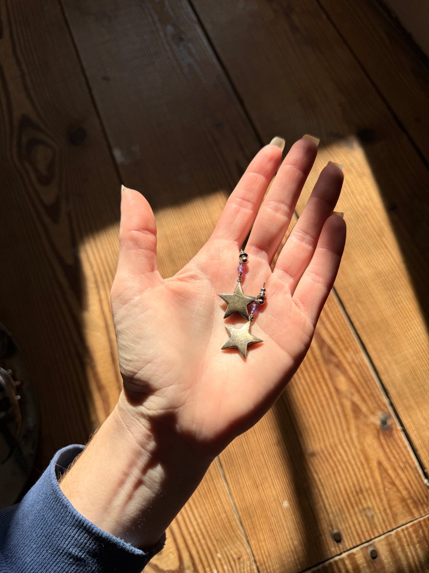 925 Silver Star Earrings