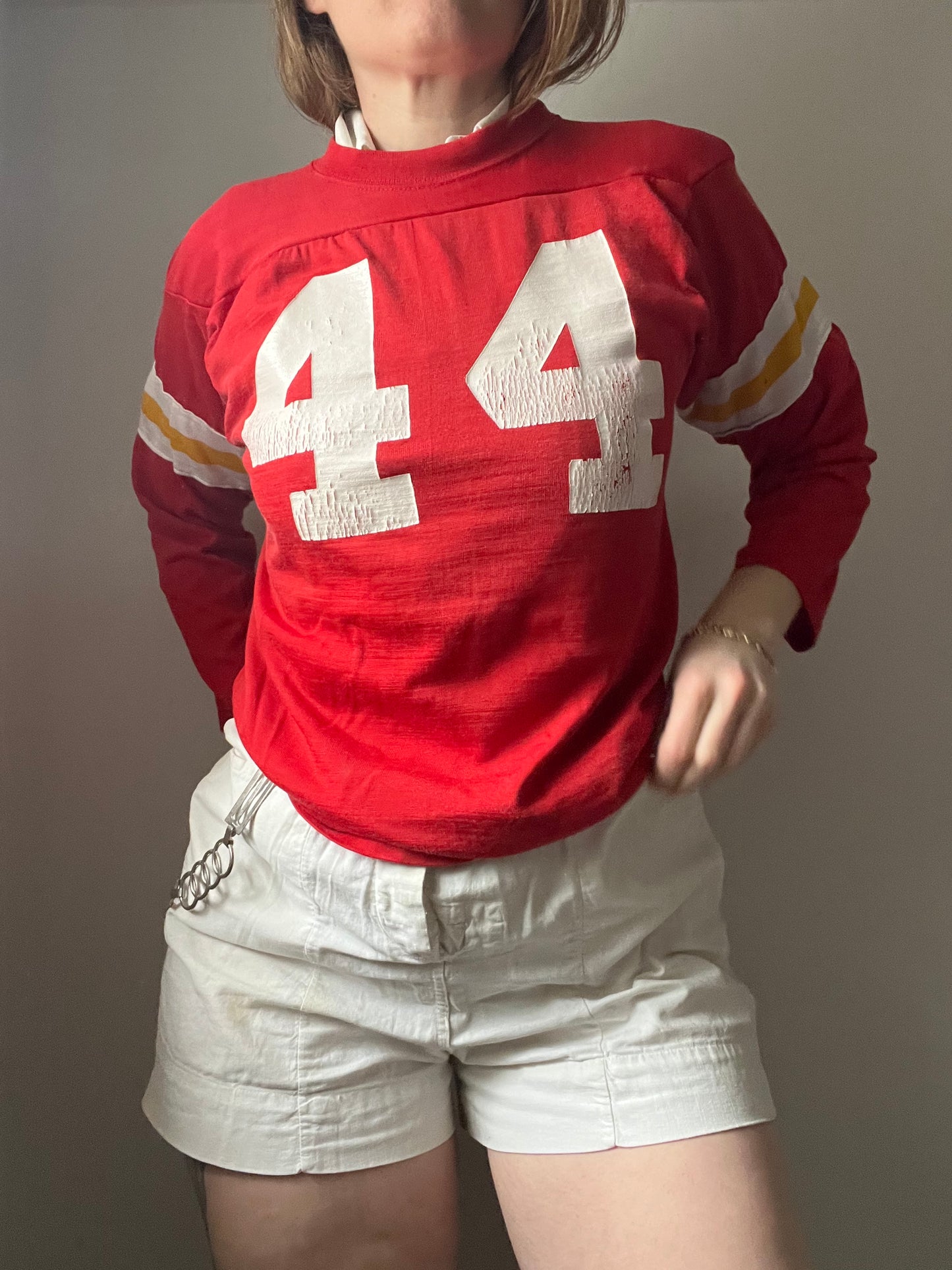 1970s Striped Cotton Romper & Jersey