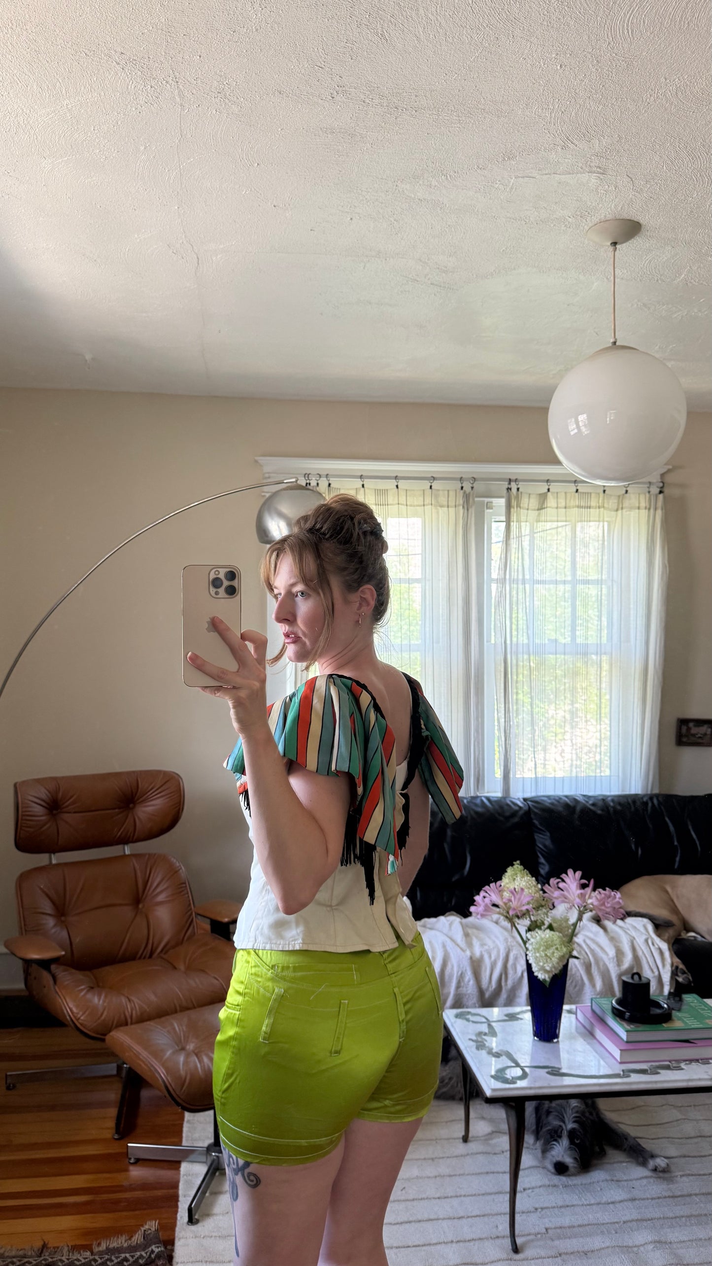 1950s Theatre Corseted Top with Fringe