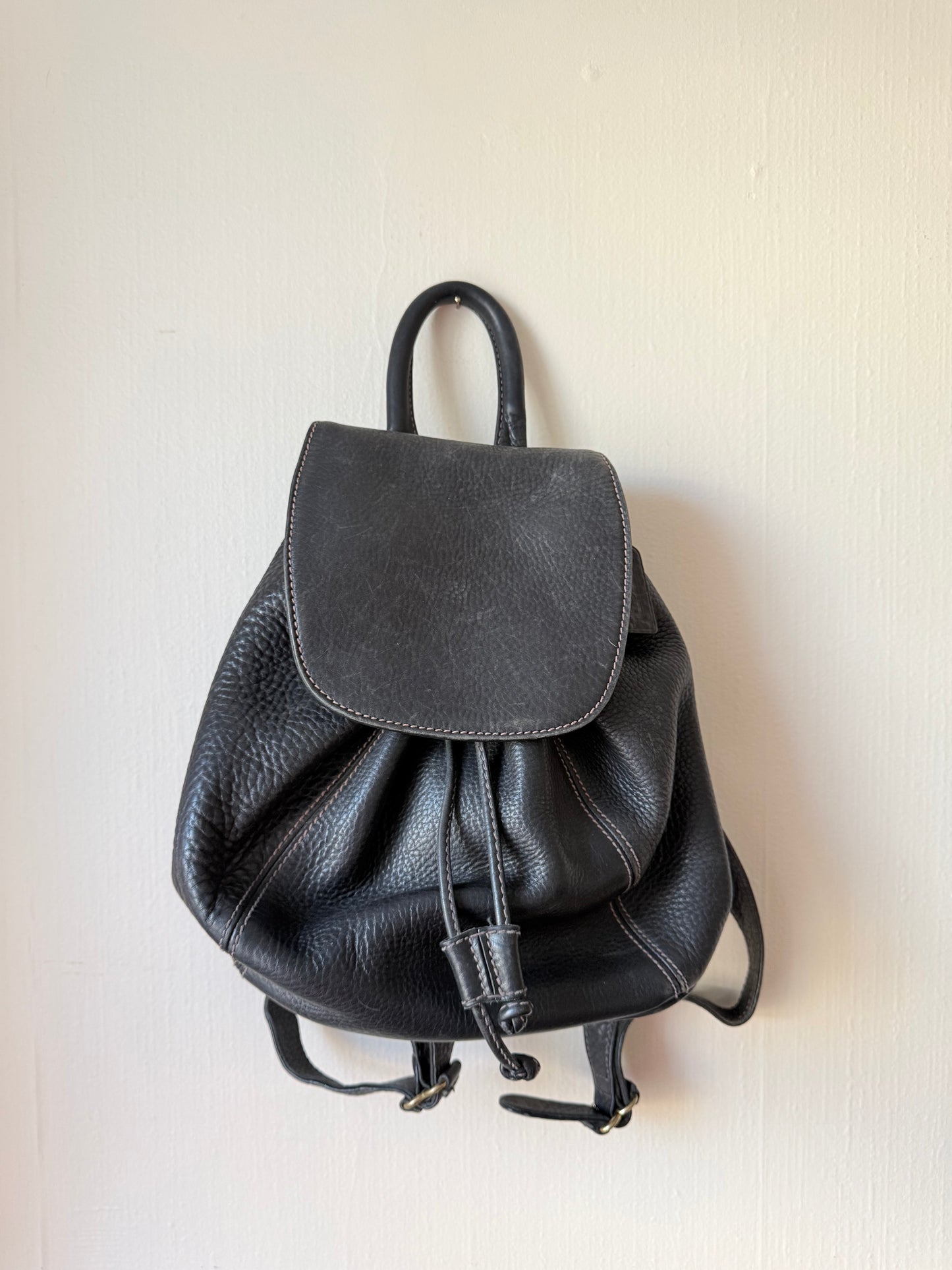 Vintage Coach Sonoma Pebble Leather Backpack Black 4911