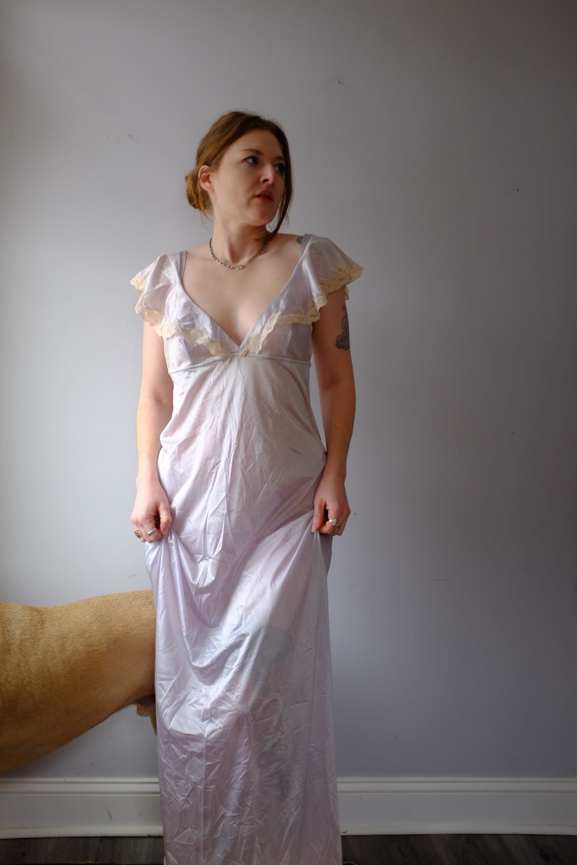 1970’s Pale Purple Slip Dress M