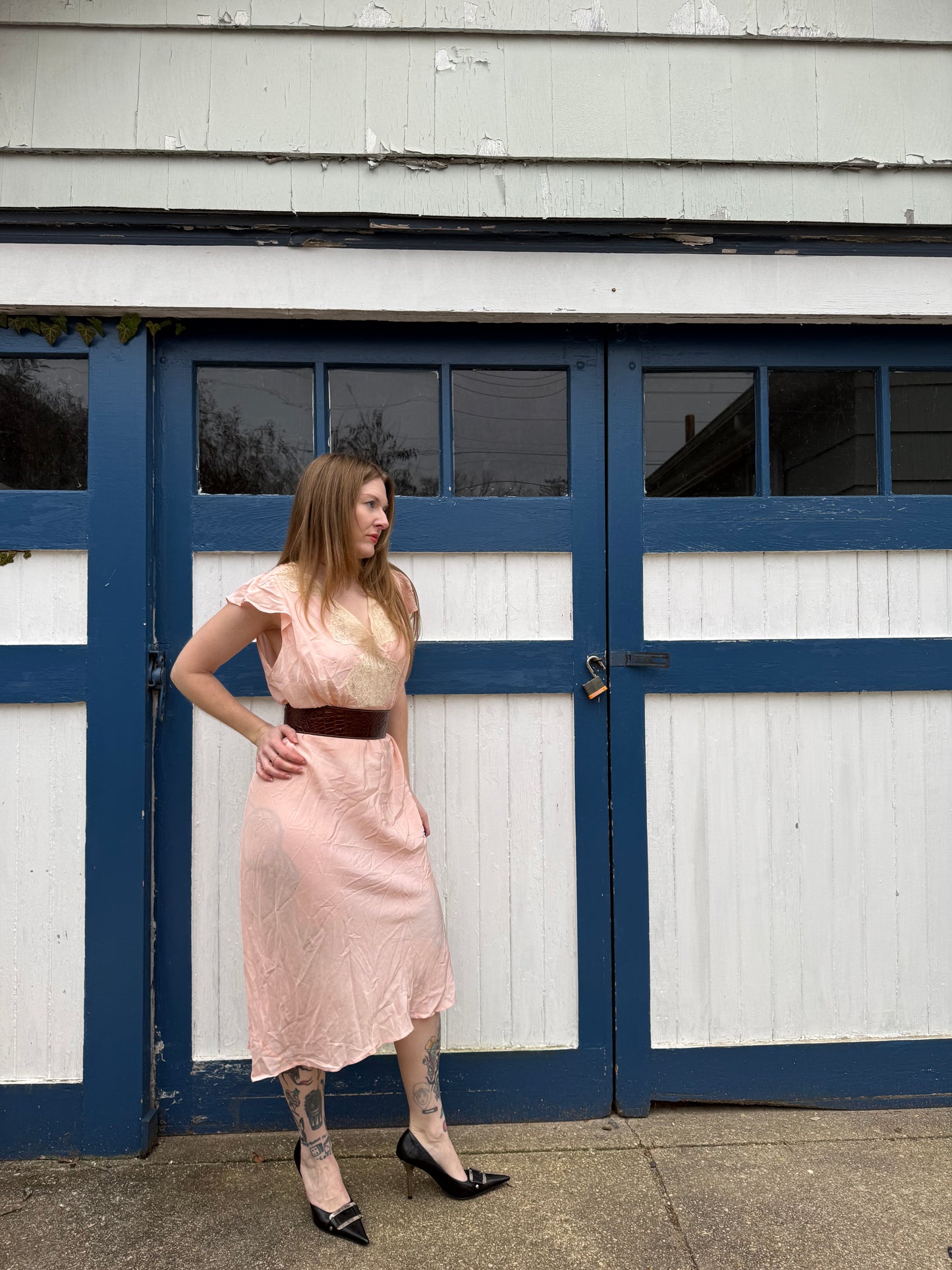 1940s Lucky Slip Dress