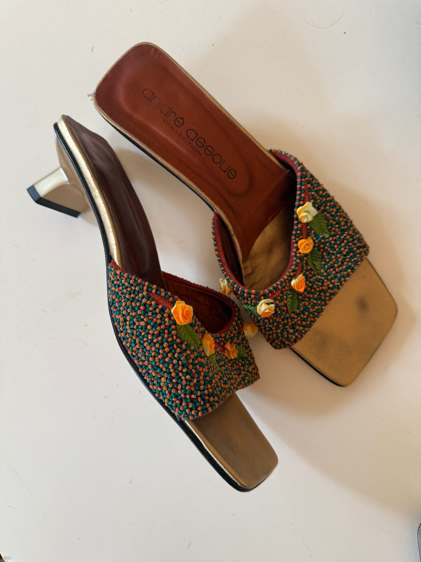 Flower Appliqué Heels