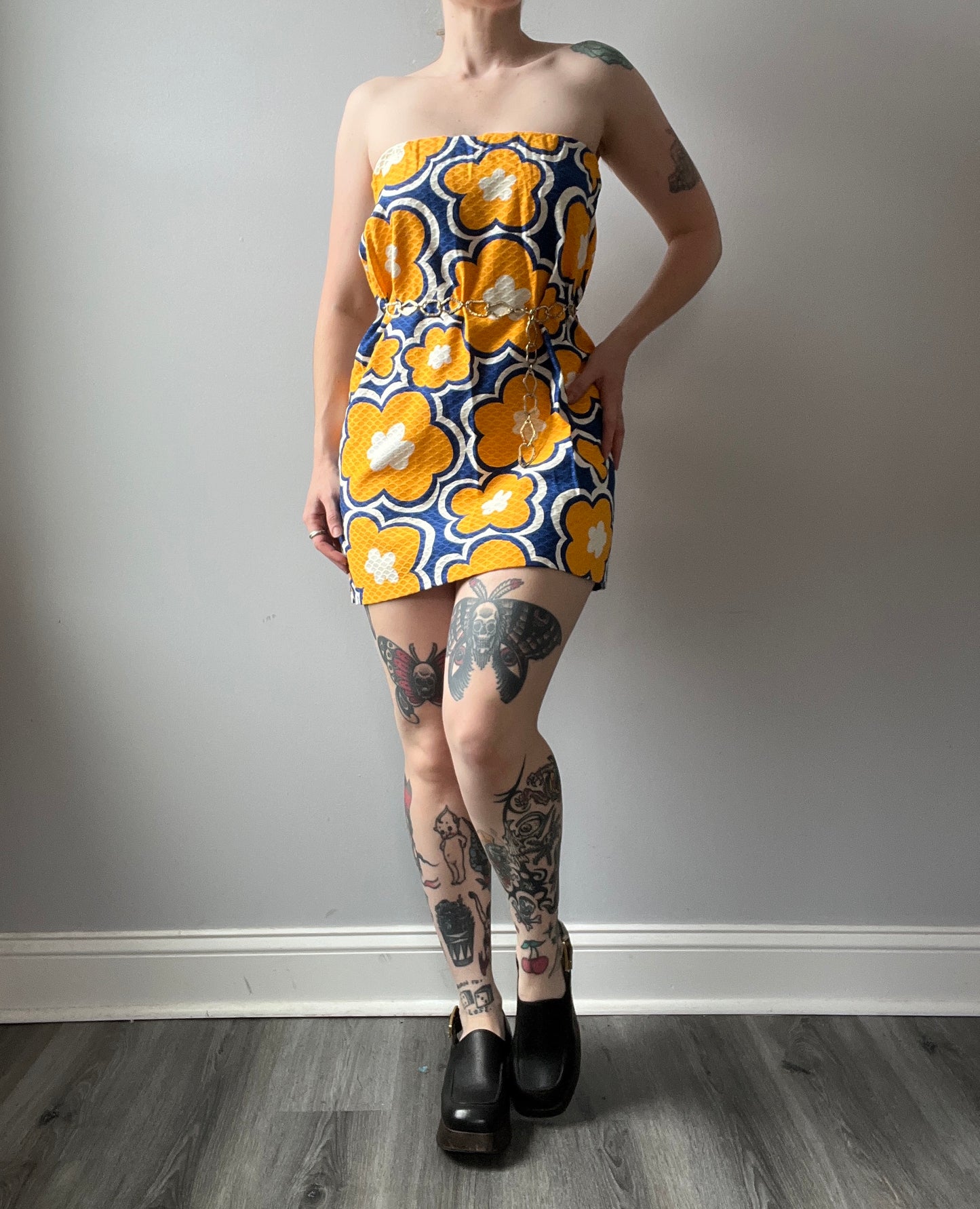 1970s Flower Dress/Skirt