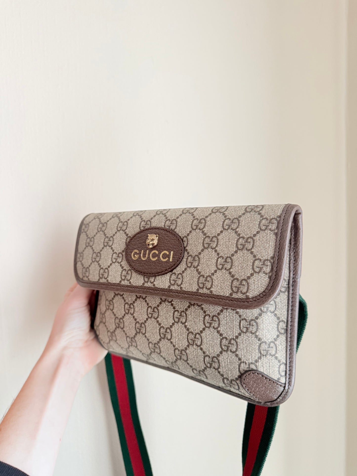 Brown GG Supreme Canvas Neo Vintage Belt Bag