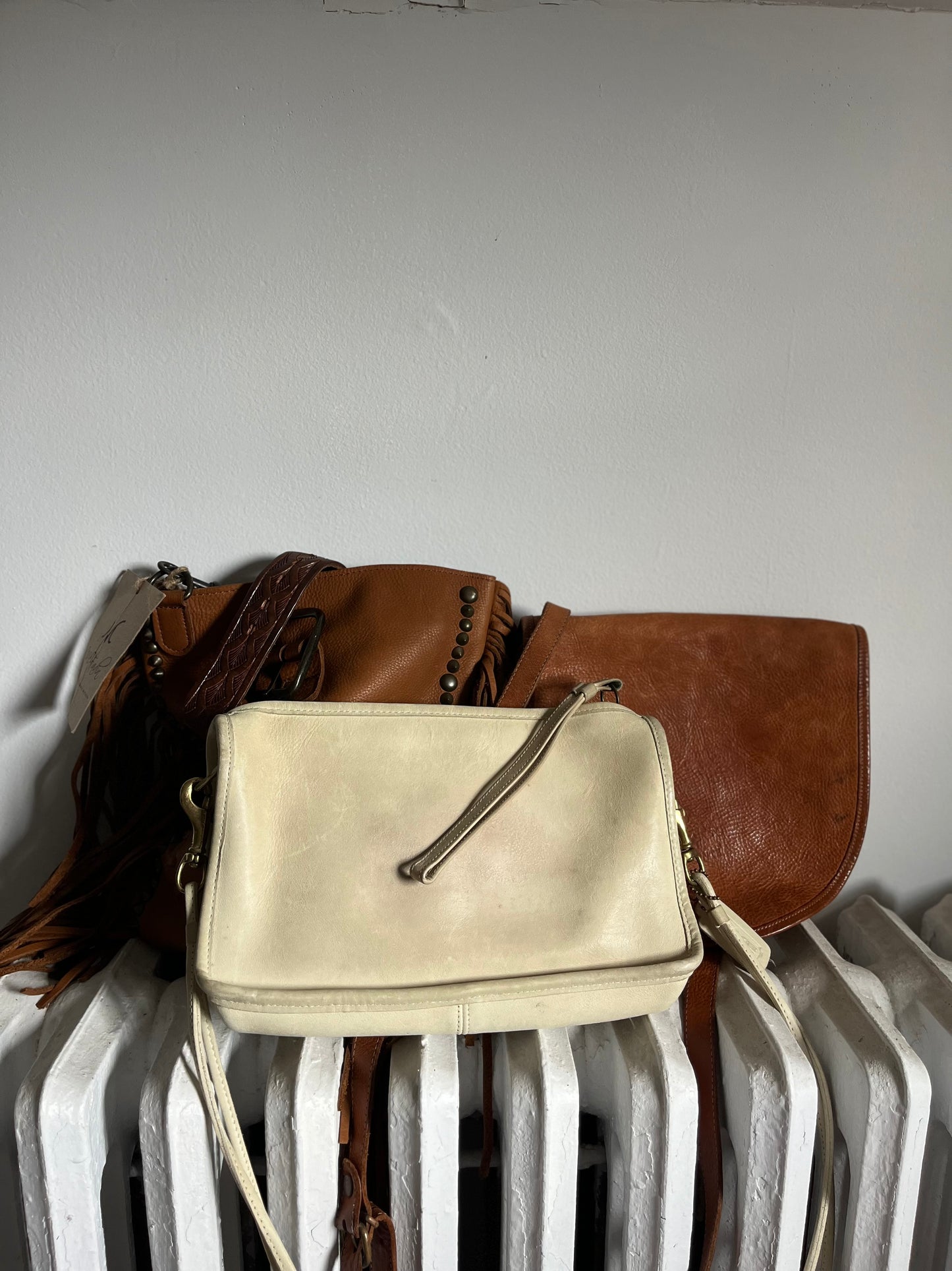 Vintage Bone Coach Bag