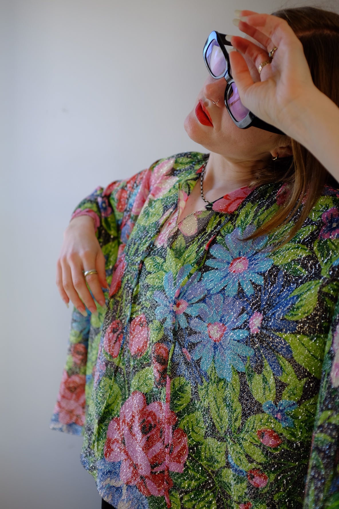 1970’s Floral All Over Print Kimono Top