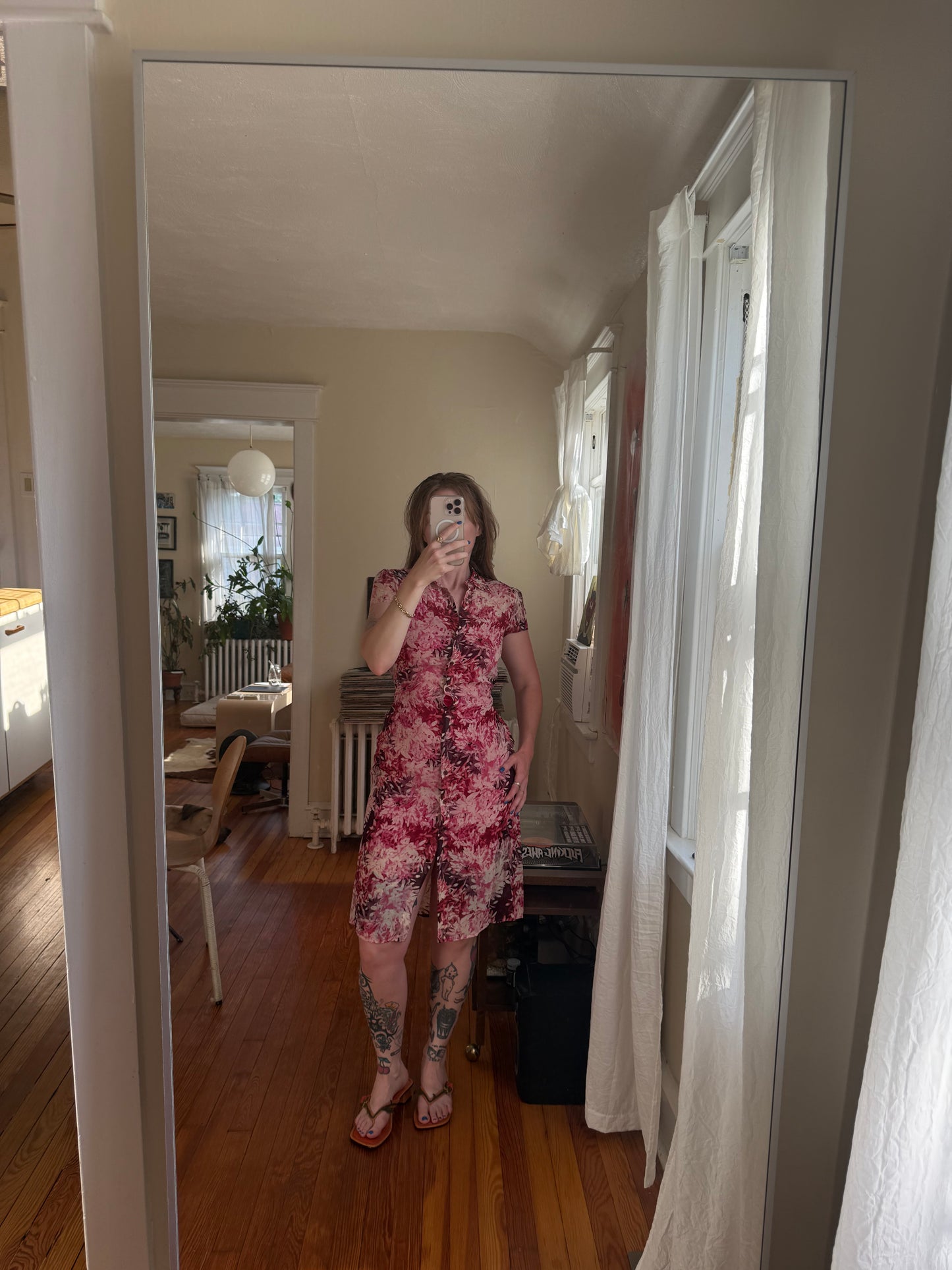 1990s 100% Silk BCBG Dress