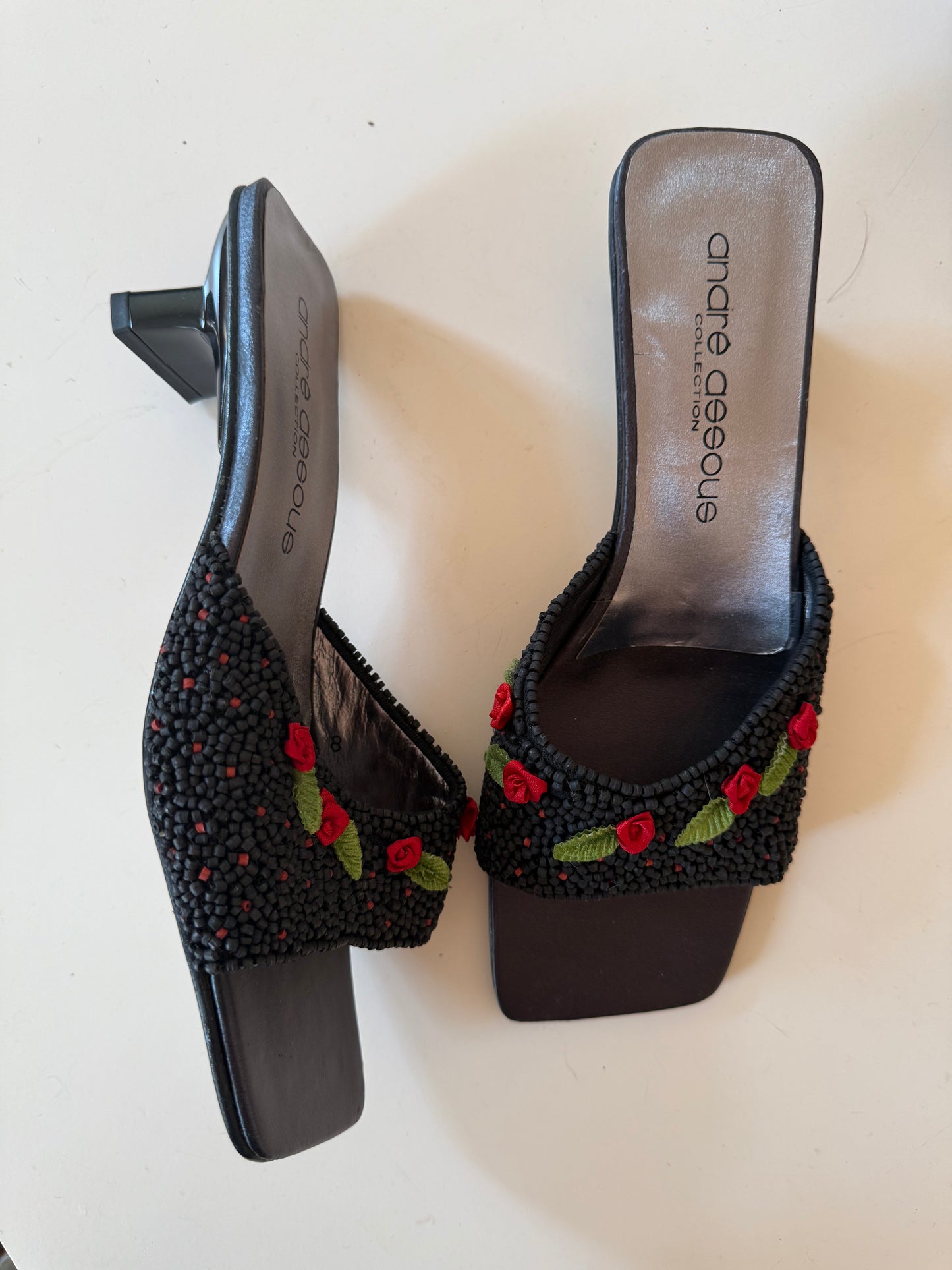 Rose Appliqué Heels