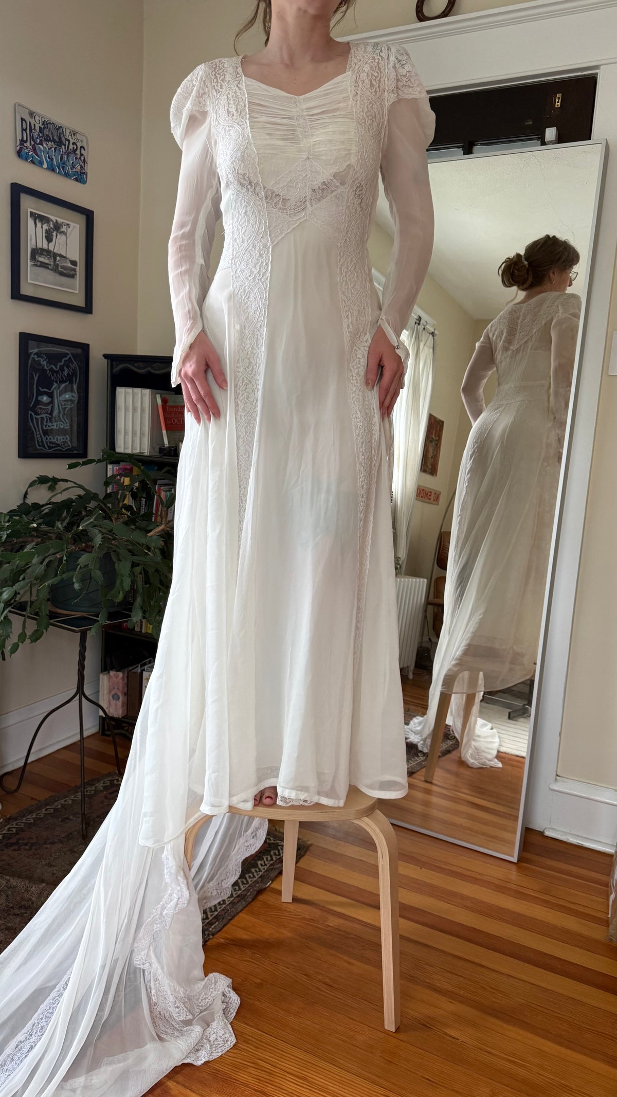 1940s Wedding Dress