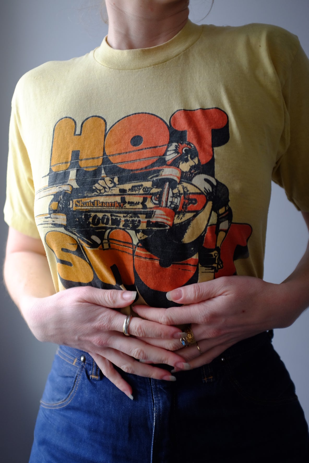 1970s Hot Shot Skateboarder Tee M