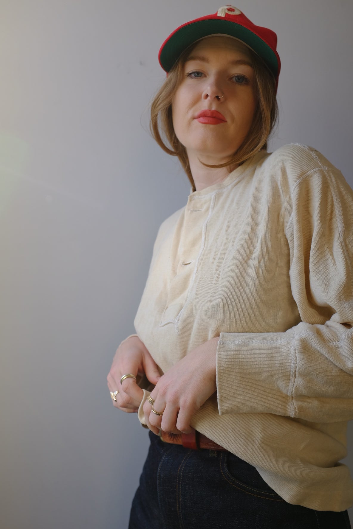 Vintage 1950s Wool Henley