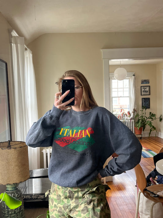 1980s Italian Crew Neck