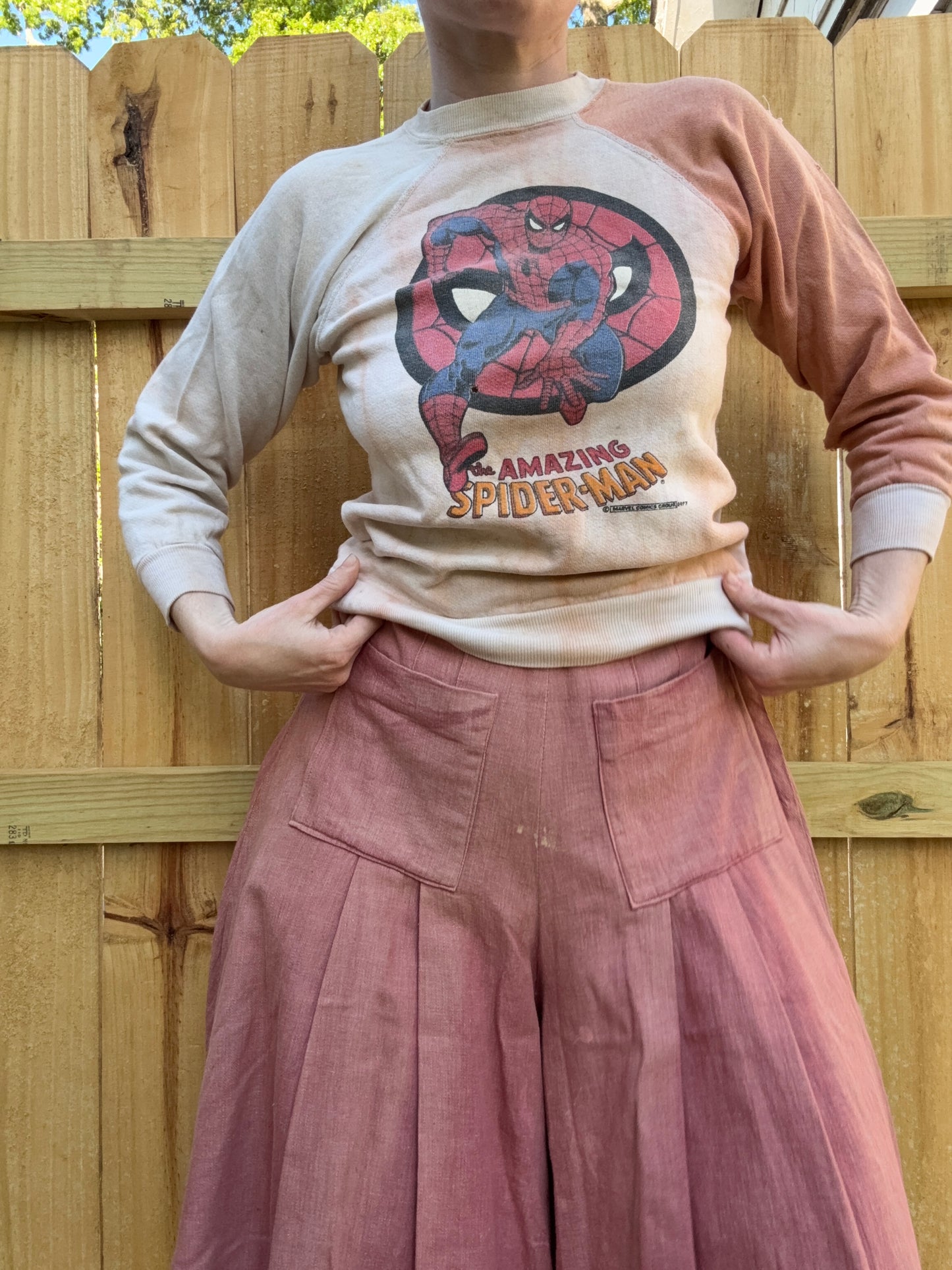 1960s Distressed Spider-Man Crewneck XS/S